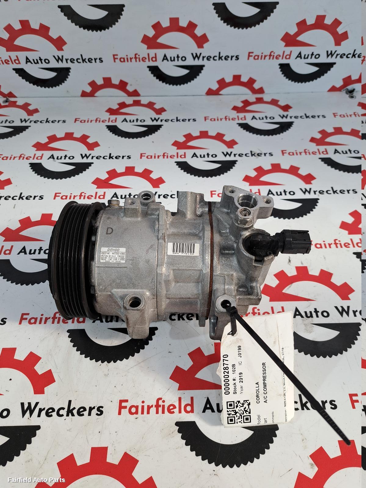 2019 Toyota Corolla A C Compressor