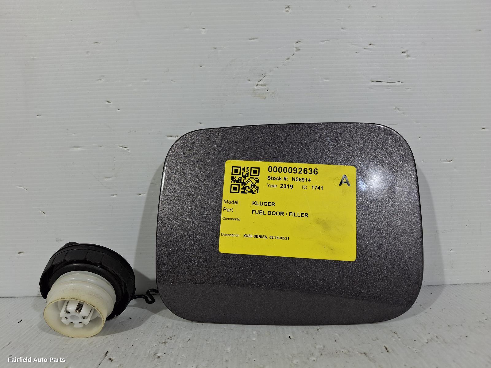 2013-2021 Toyota Kluger Fuel Door Filler
