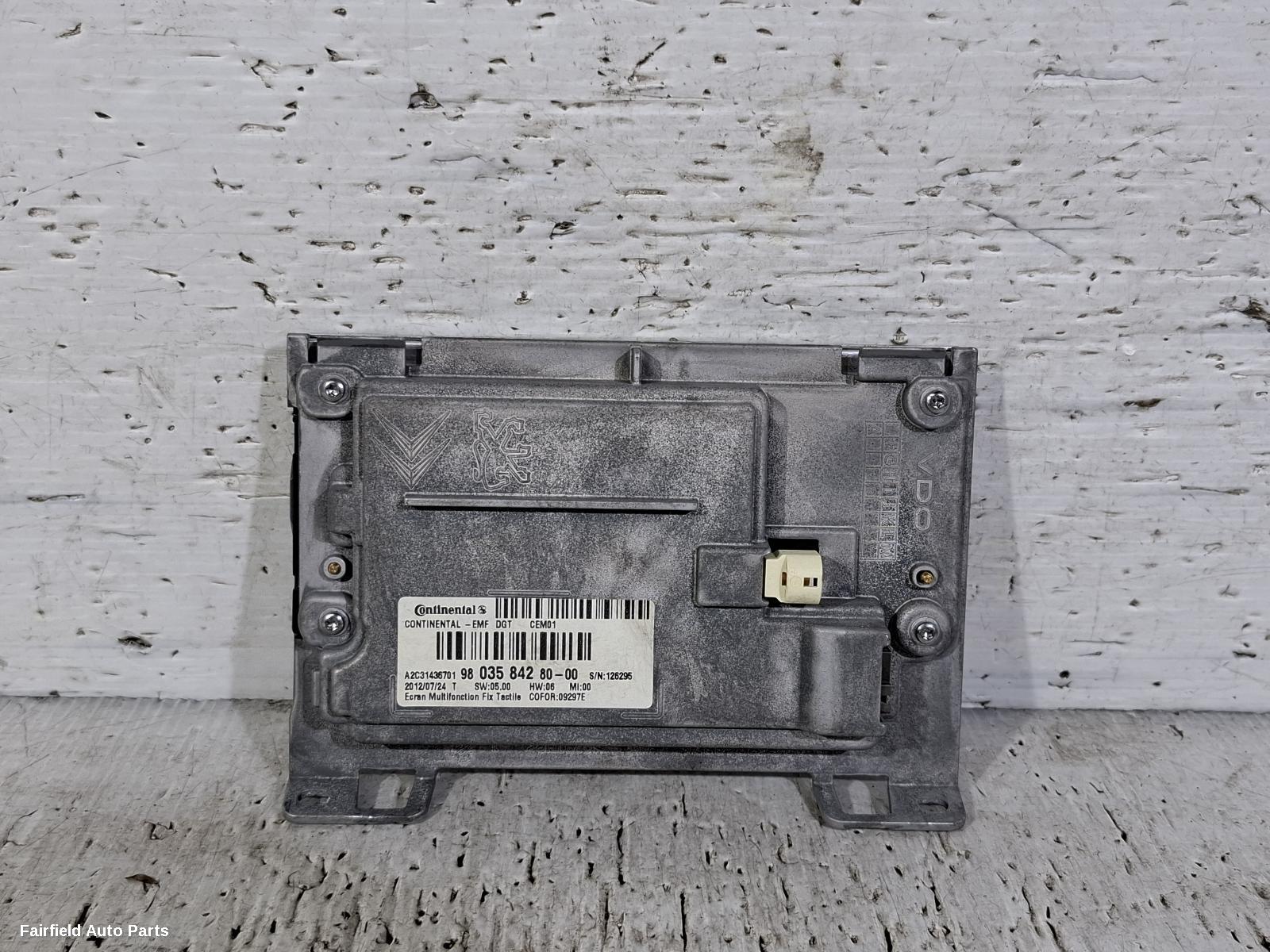 2012-2018 Peugeot 208 Radio Cd Dvd Sat Tv