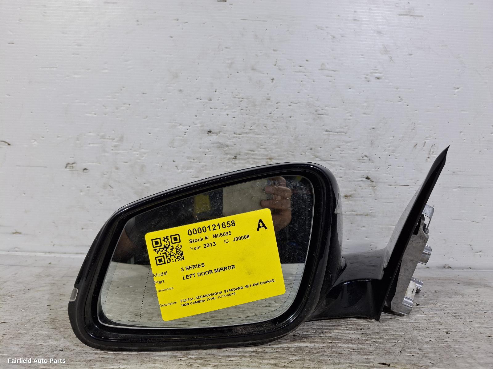 2011-2019 Bmw 3 Series Left Door Mirror