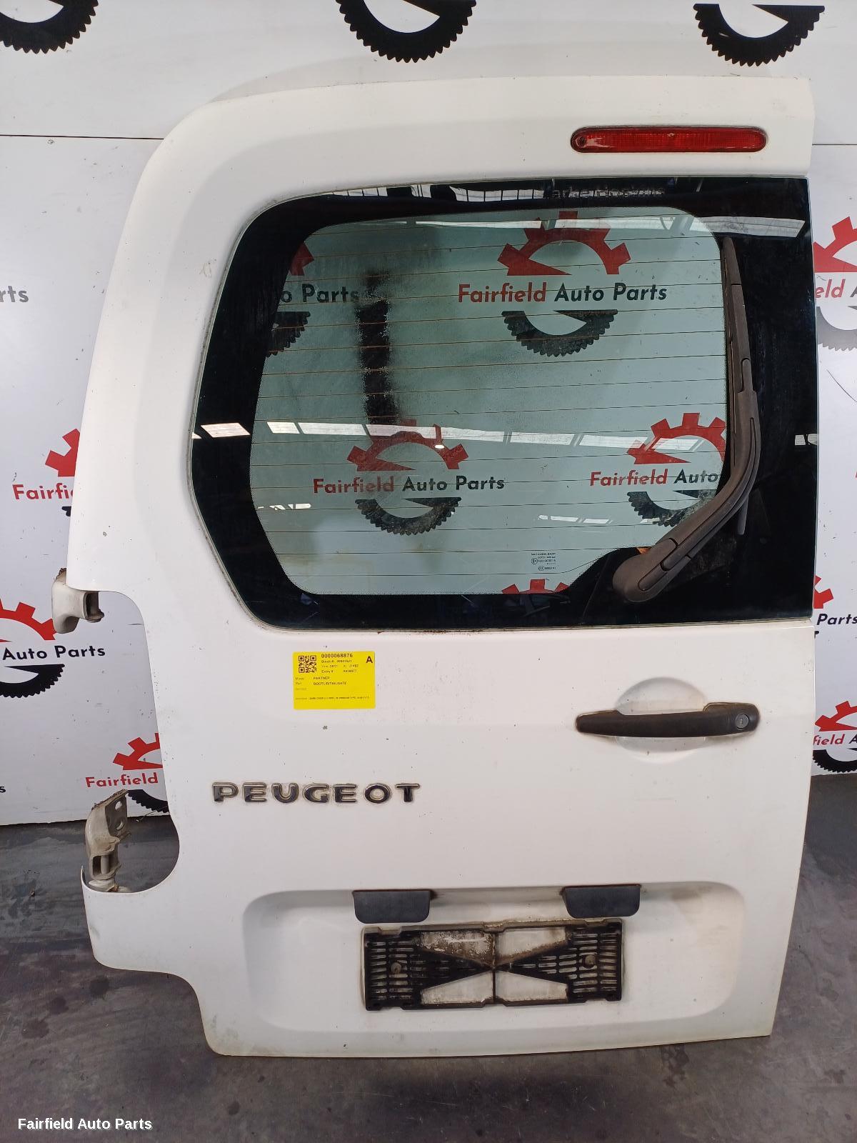2008-2015 Peugeot Partner Bootlid Tailgate