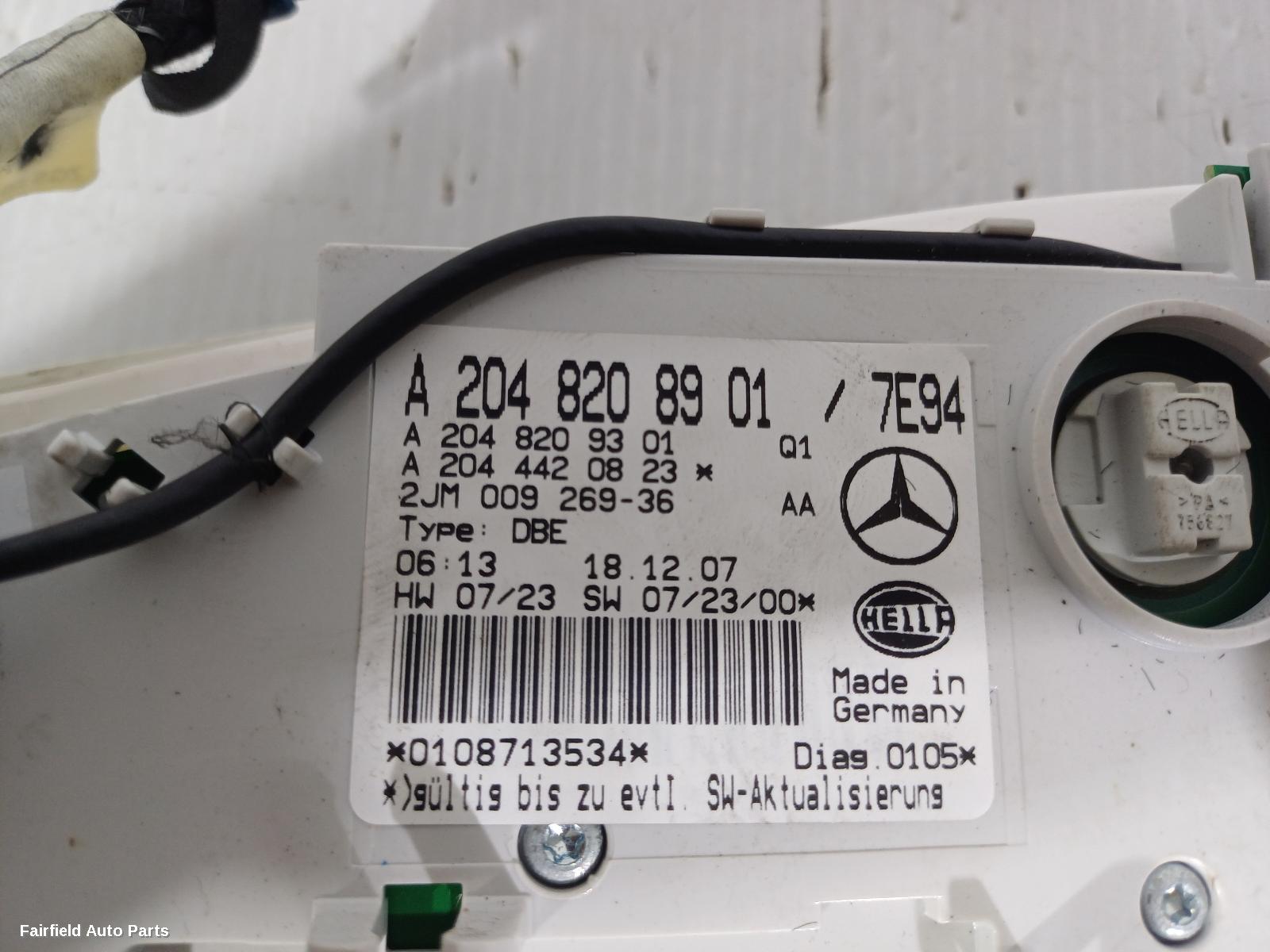 2007-2015 Mercedes C Class Courtesy Light