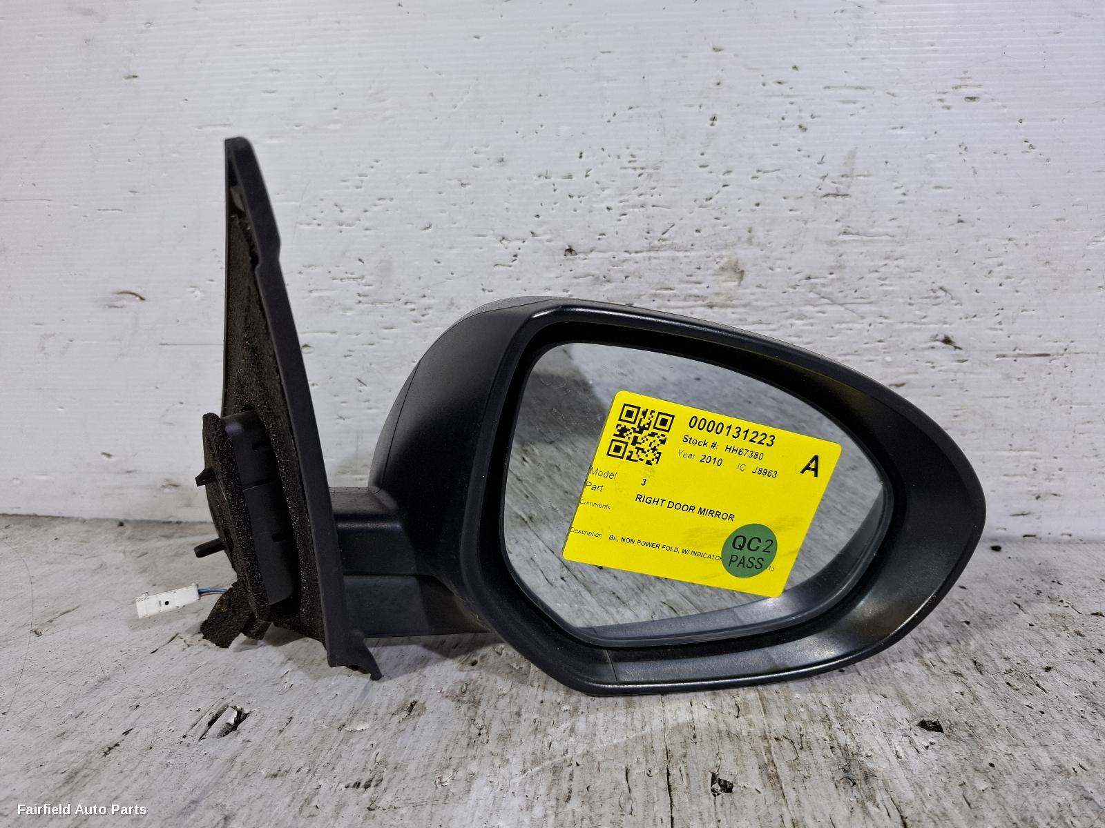 2009-2013 Mazda 3 Right Door Mirror