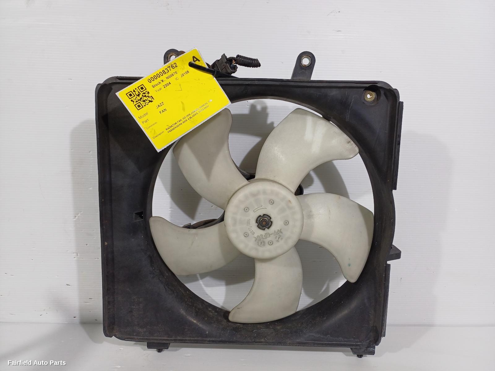 2002-2004 Honda Jazz Fan