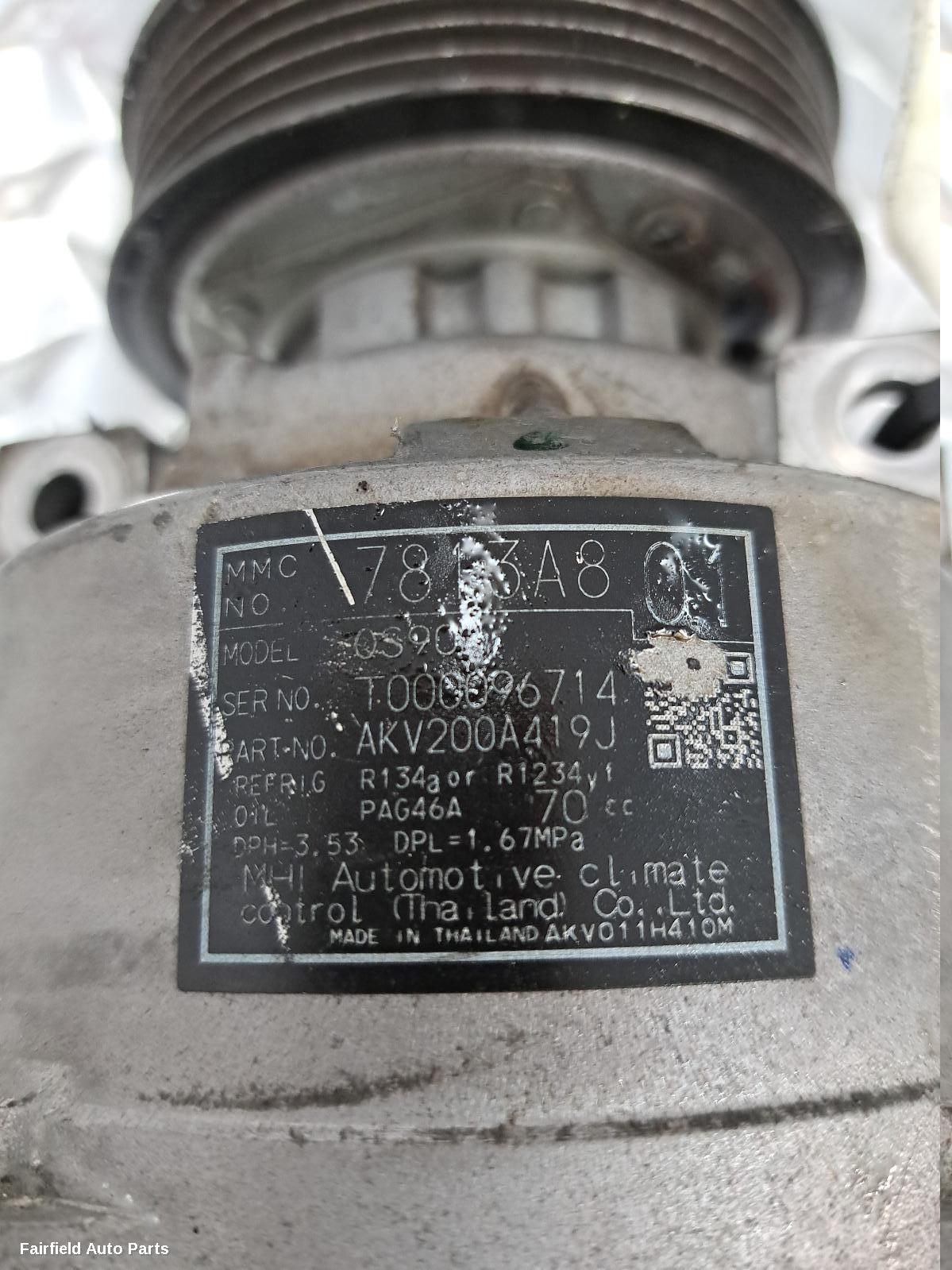 2017-2024 Mitsubishi Eclipse Cross A C Compressor
