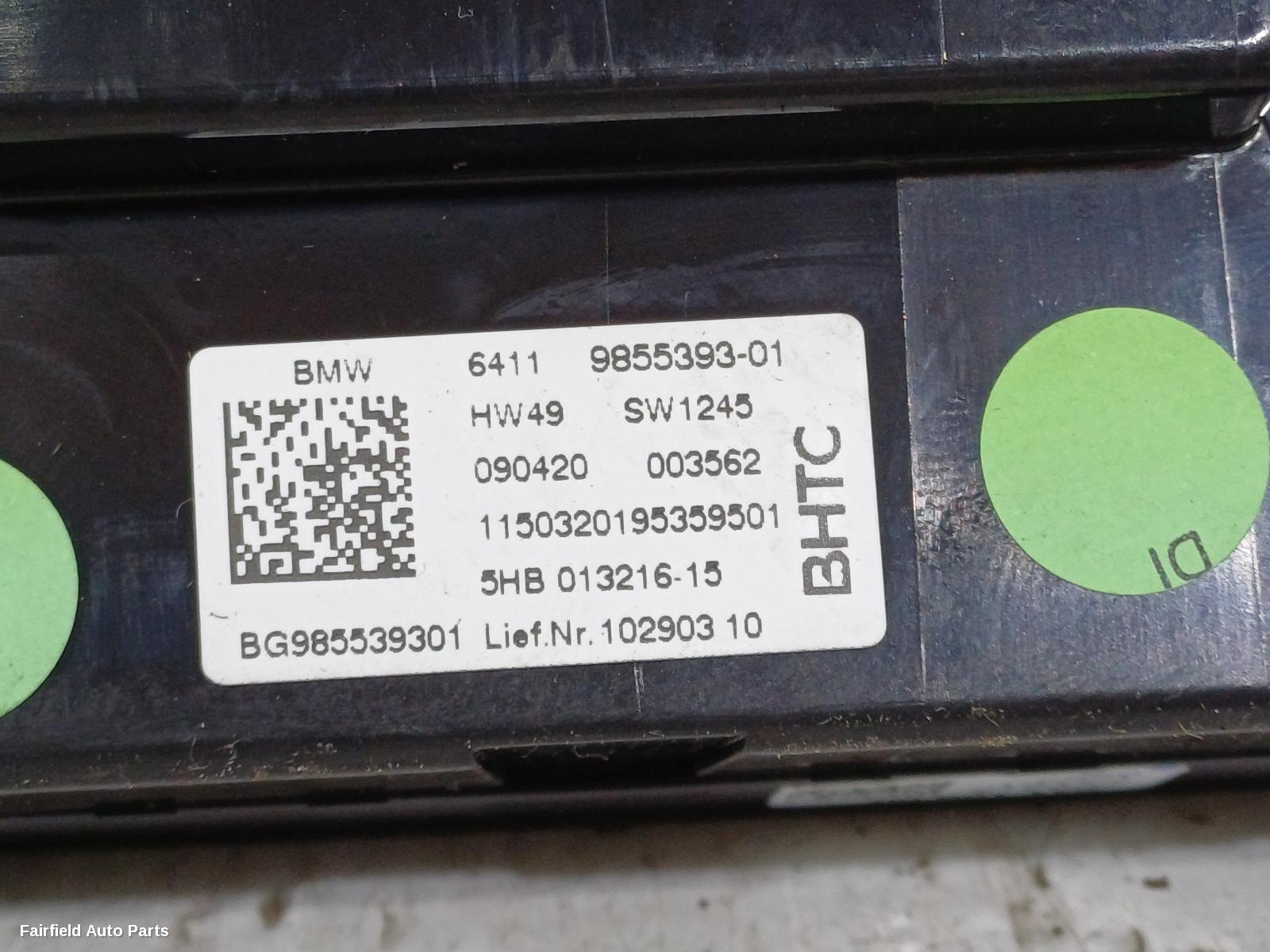 2019-2024 Bmw 1 Series Heater Ac Controls