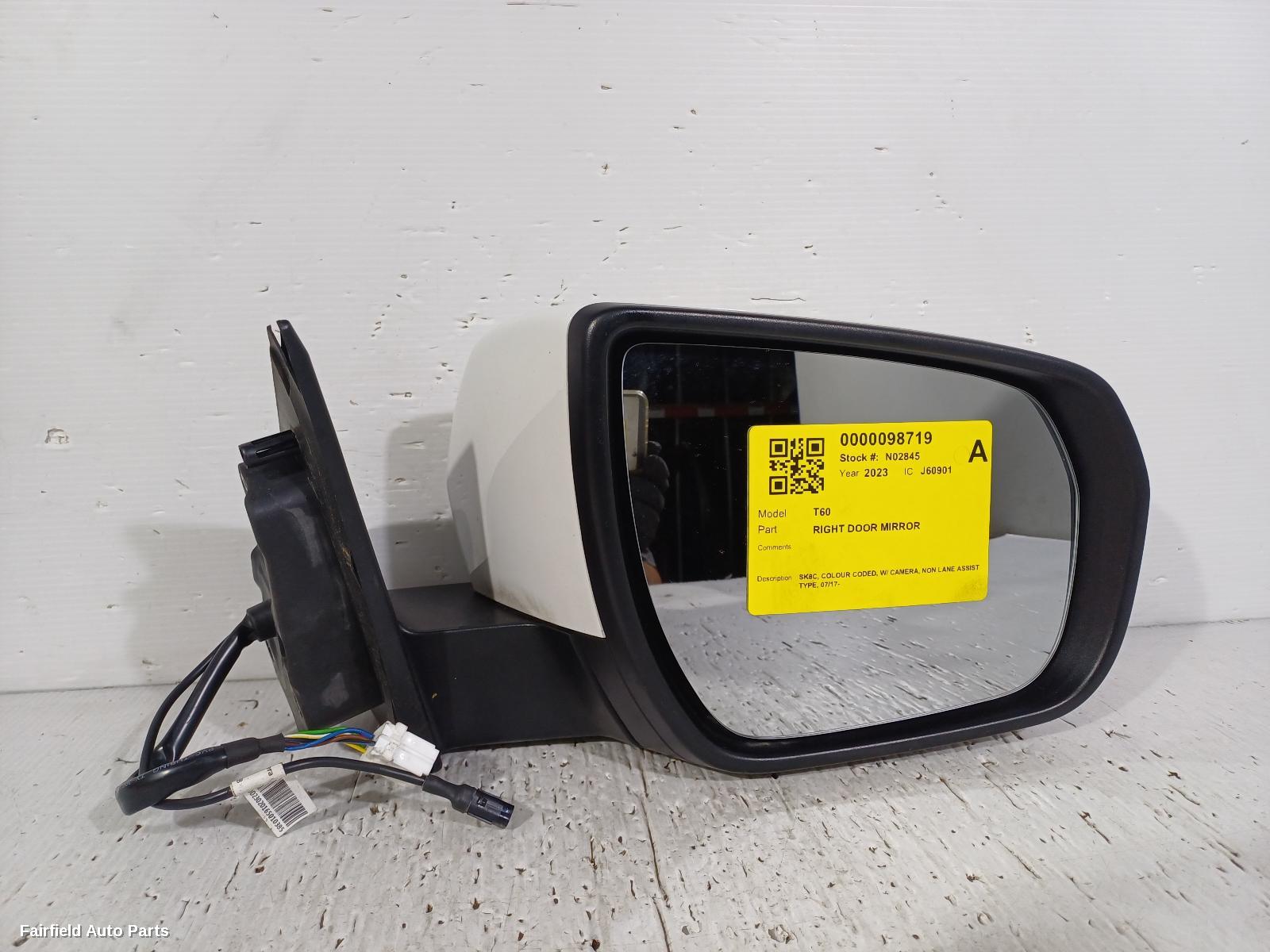 2021-2025 Ldv T60 Right Door Mirror