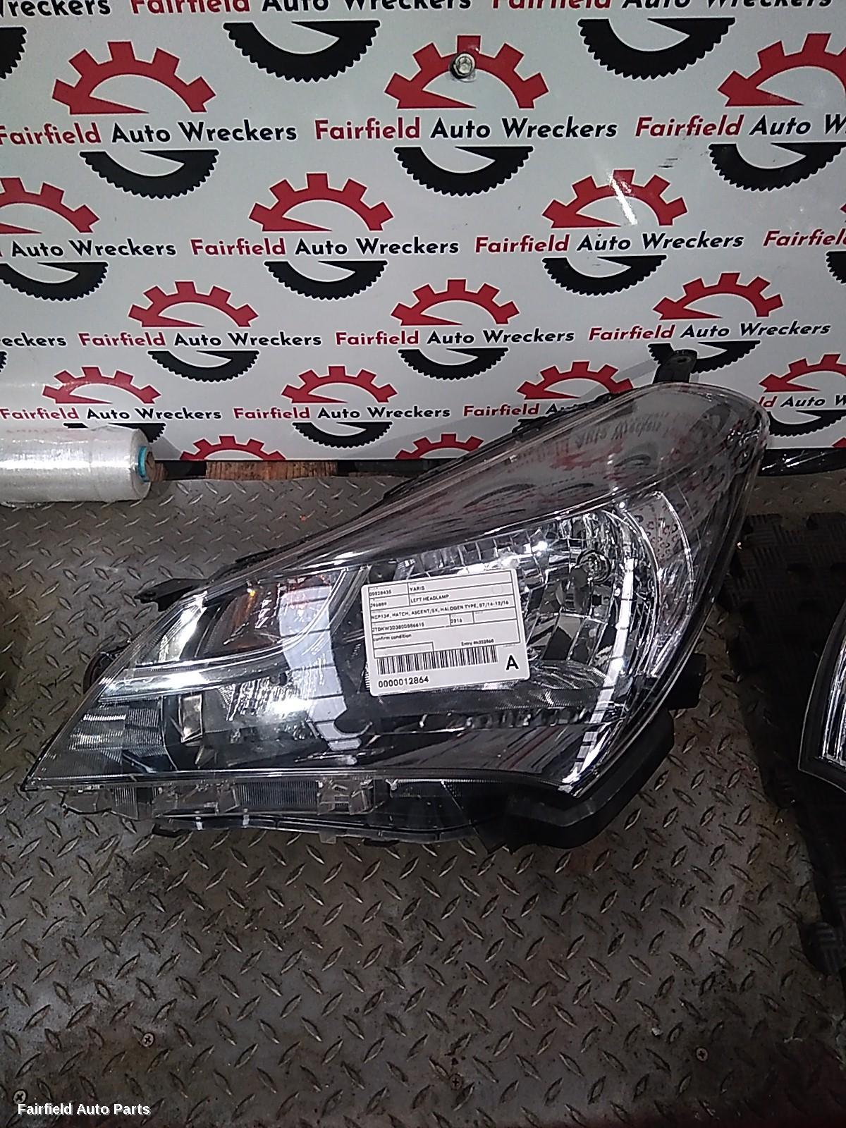 2016 Toyota Yaris Left Headlamp