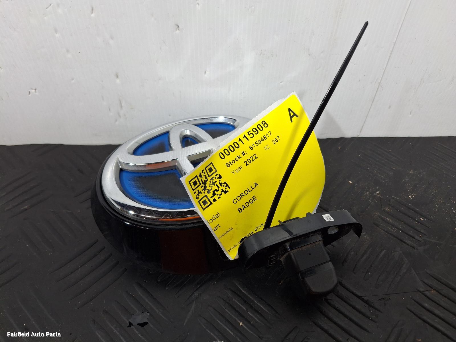 2018-2022 Toyota Corolla Reverse Camera