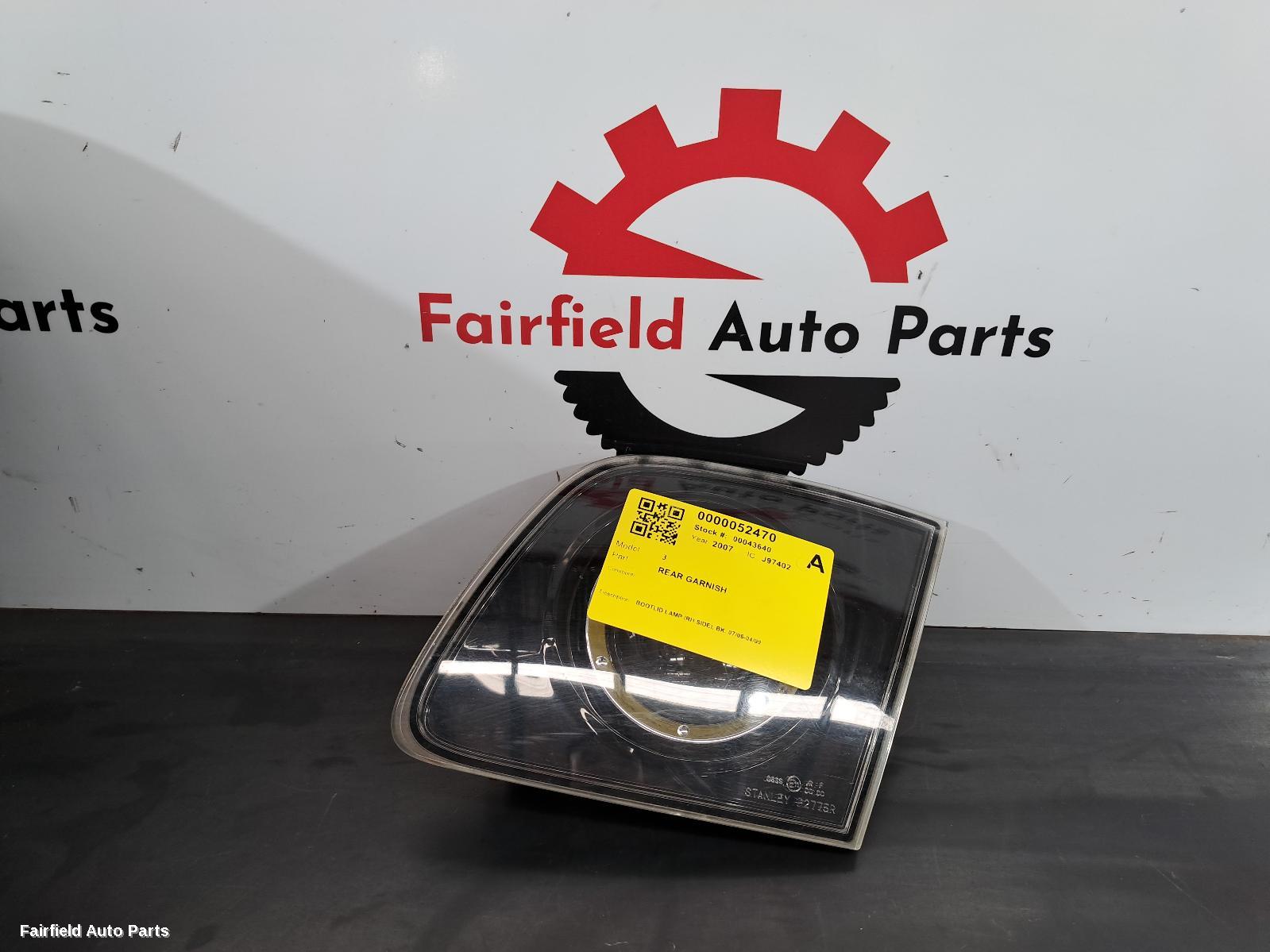 2006-2009 Mazda 3 Rear Garnish