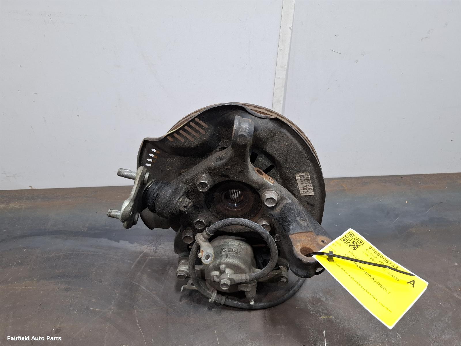2012-2018 Toyota Corolla Left Front Hub Assembly