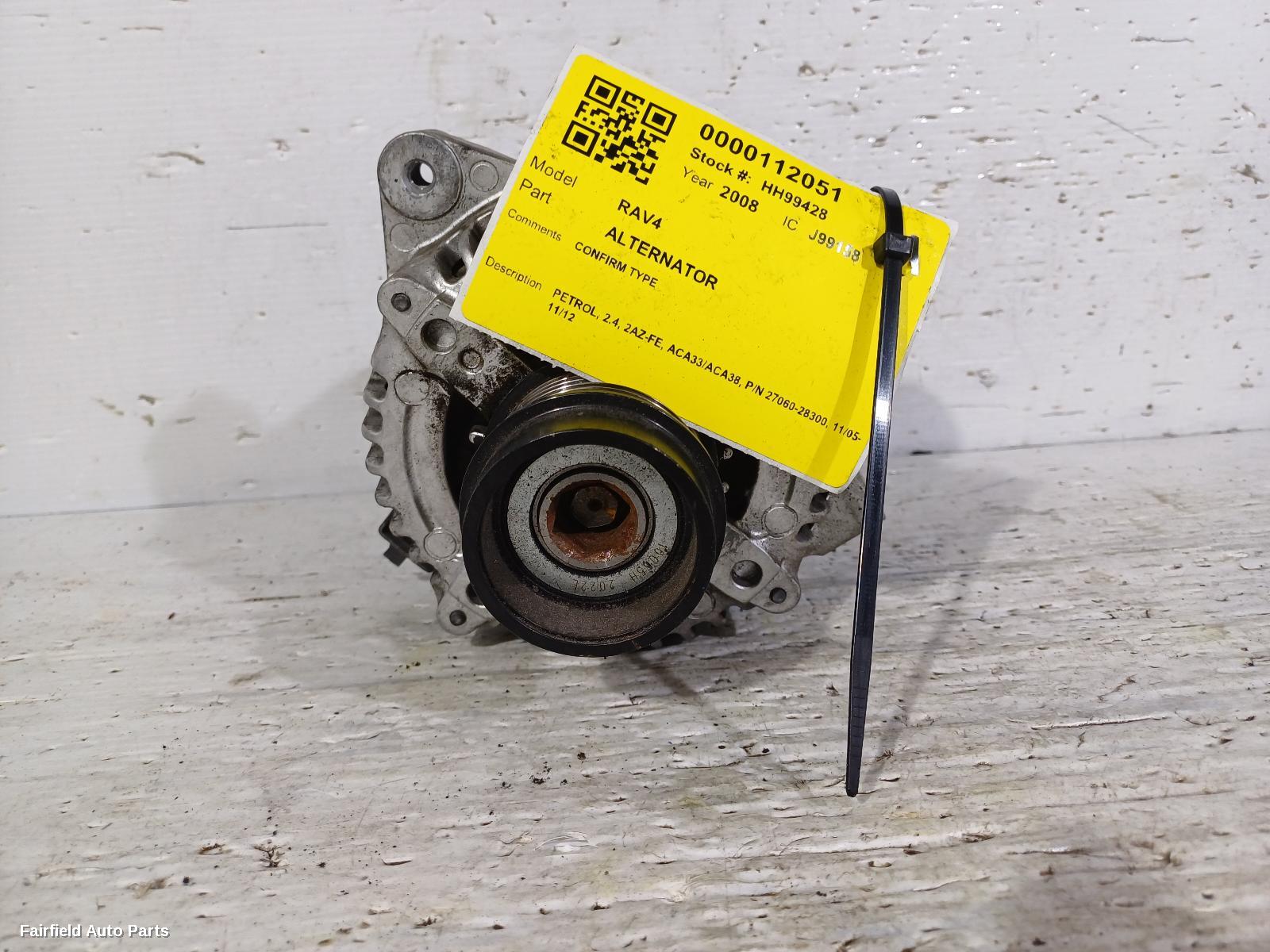 2005-2012 Toyota Rav4 Alternator