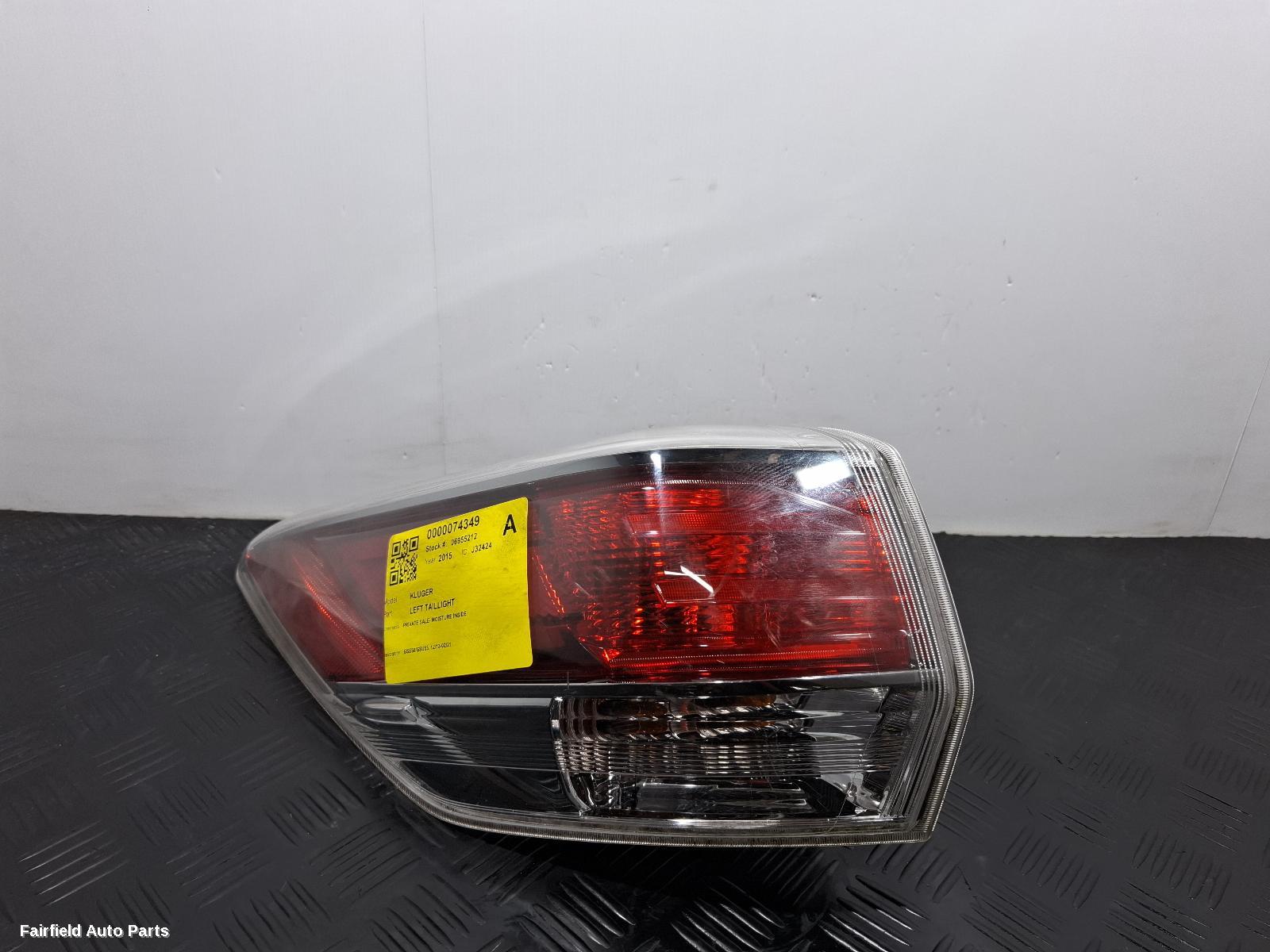 2013-2016 Toyota Kluger Left Taillight