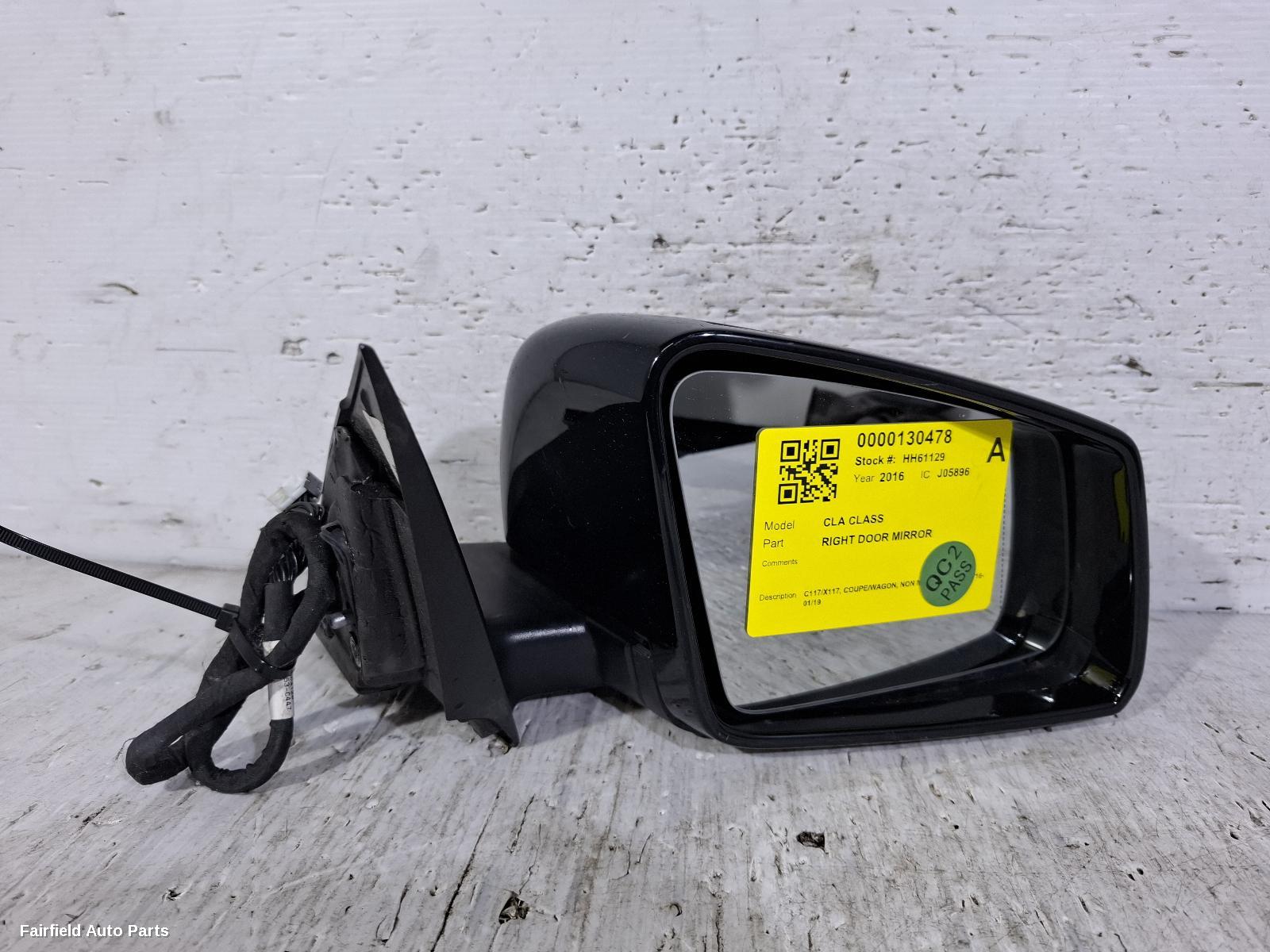 2016-2019 Mercedes Cla Class Right Door Mirror