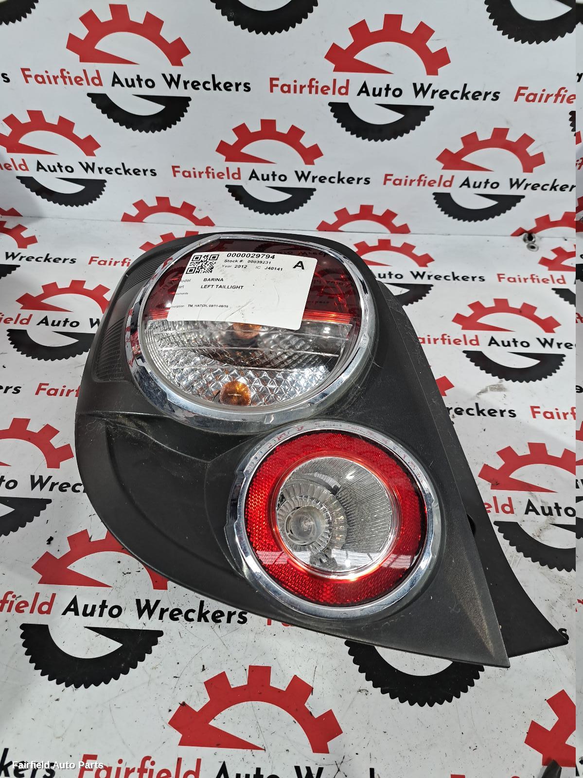 2012 Holden Barina Left Taillight