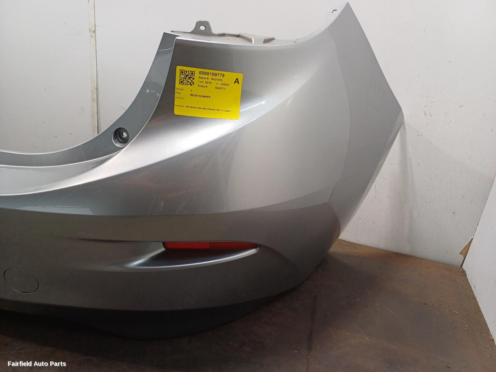 2013-2016 Mazda 3 Rear Bumper