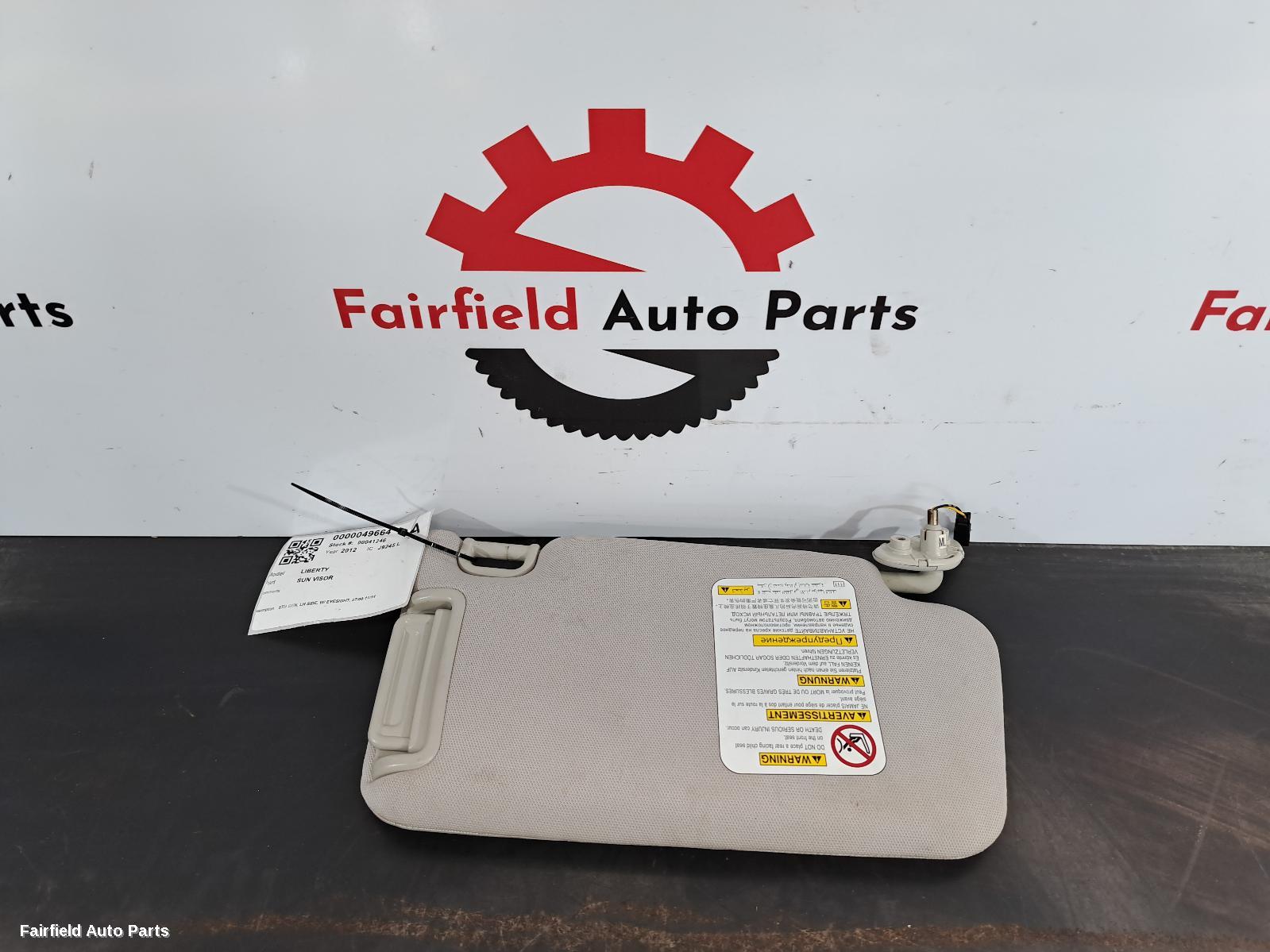 2009-2014 Subaru Liberty Sunvisor