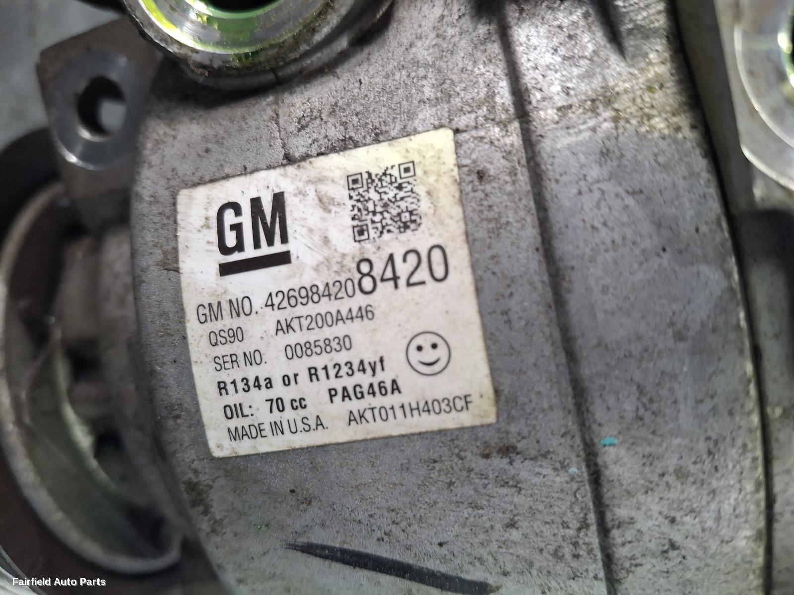 2014-2020 Holden Trax A C Compressor