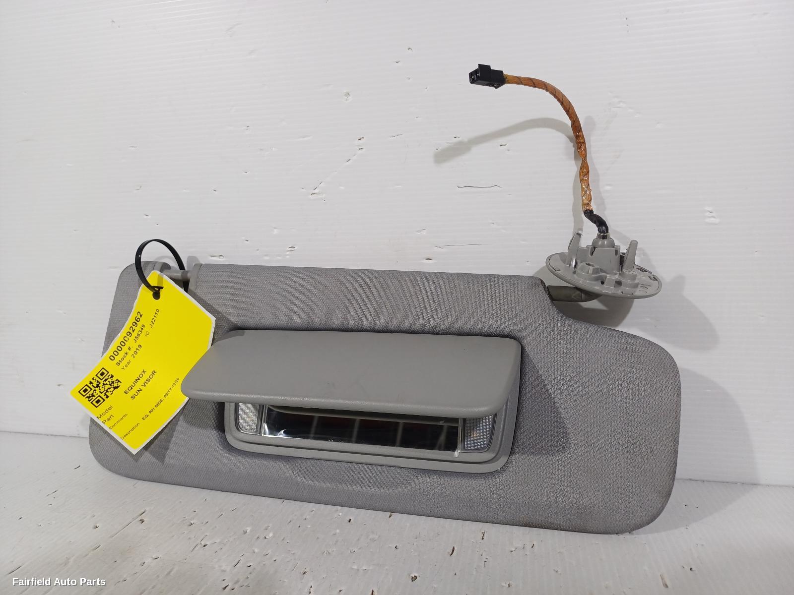 2017-2020 Holden Equinox Sunvisor