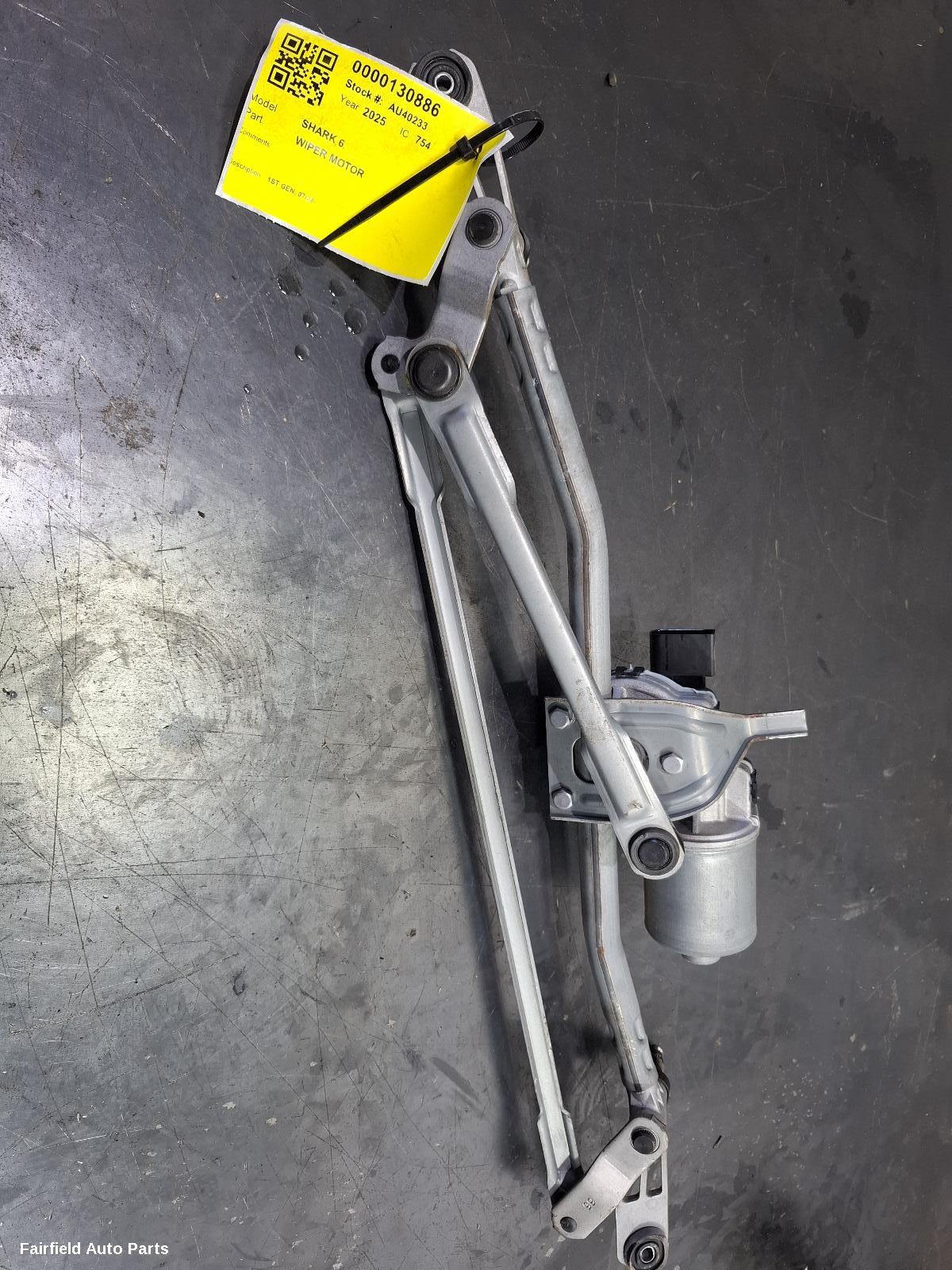 2024-2026 Byd Shark 6 Wiper Motor