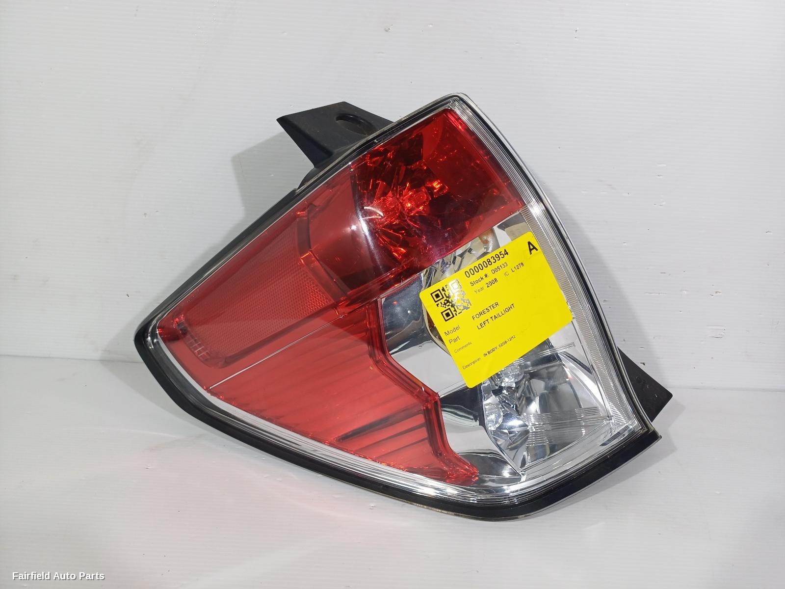 2008-2012 Subaru Forester Left Taillight