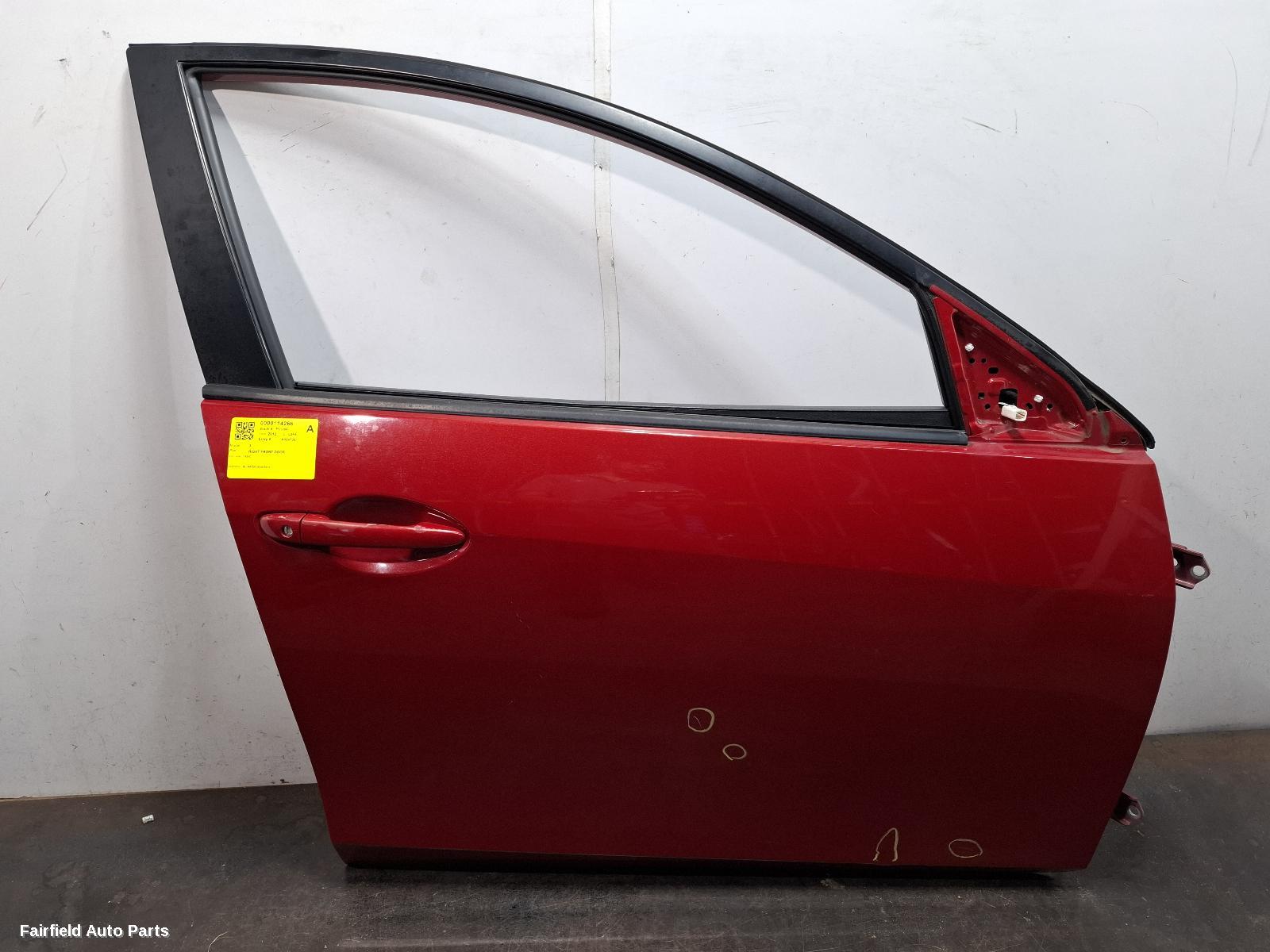2009-2013 Mazda 3 Right Front Door