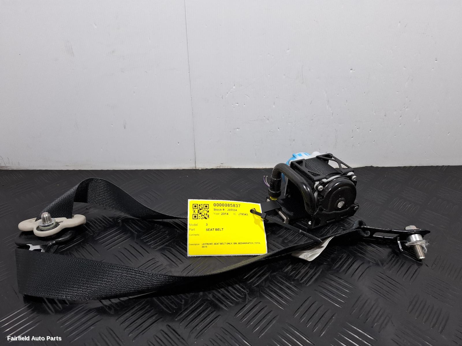 2013-2016 Mazda 3 Seatbelt Stalk
