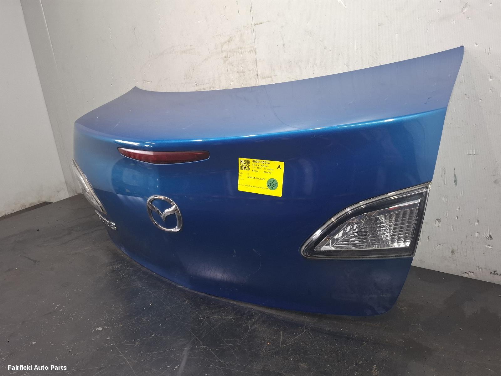 2009-2013 Mazda 3 Bootlid Tailgate