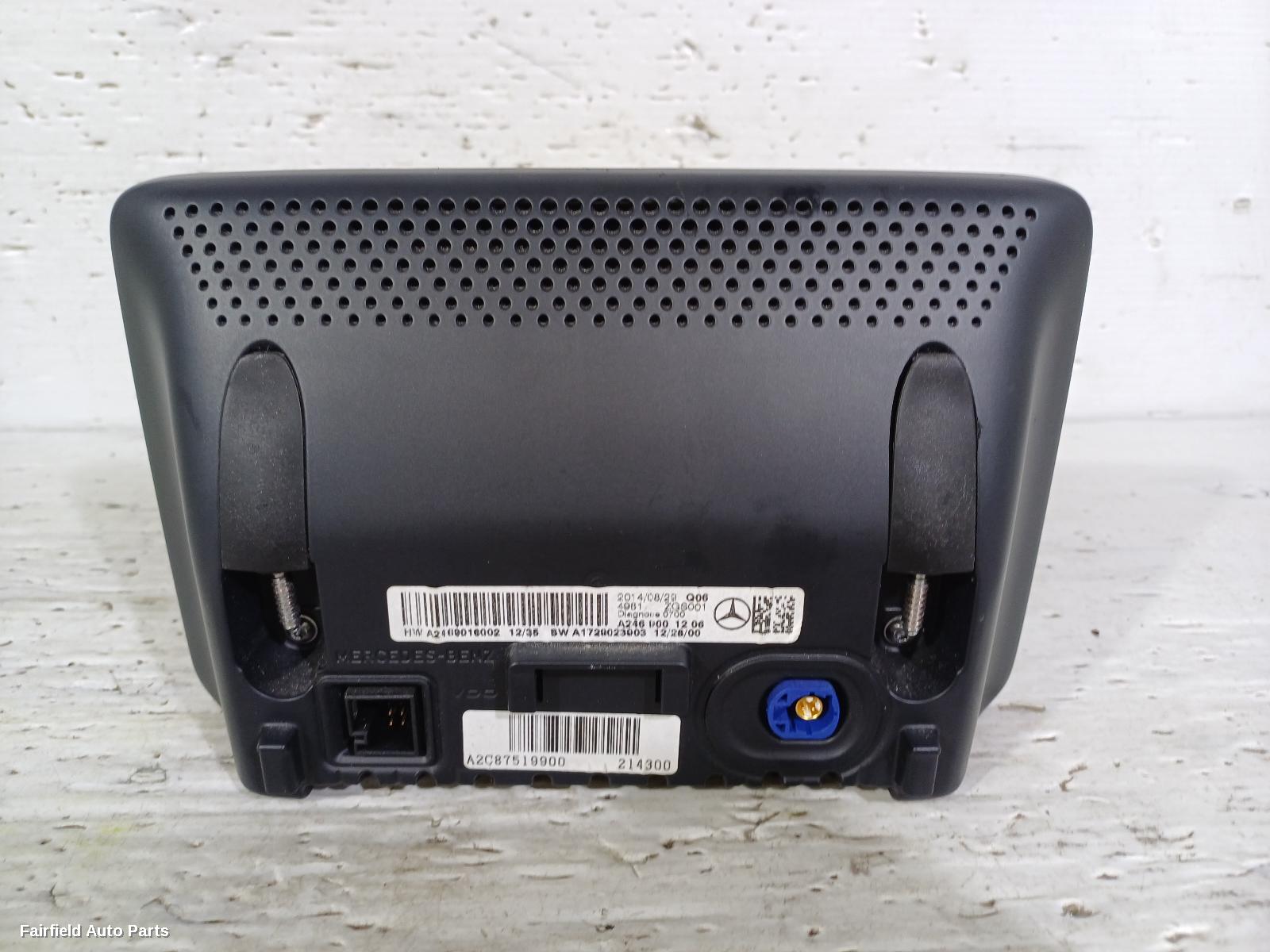 2012-2015 Mercedes A Class Radio Cd Dvd Sat Tv