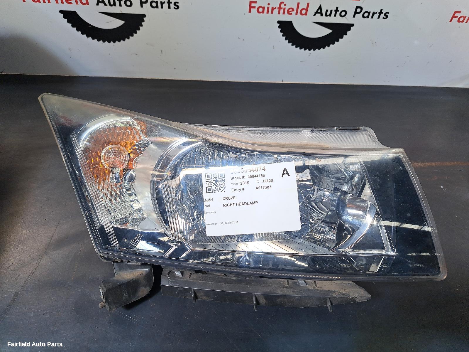 2009-2011 Holden Cruze Right Headlamp