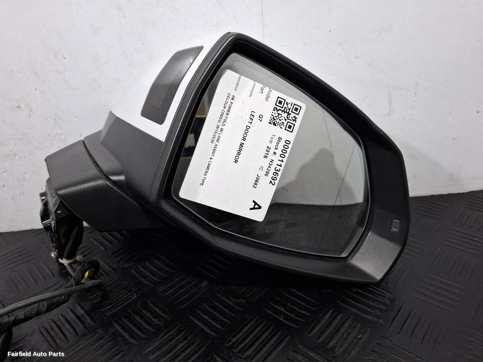 2015-2020 Audi Q7 Left Door Mirror