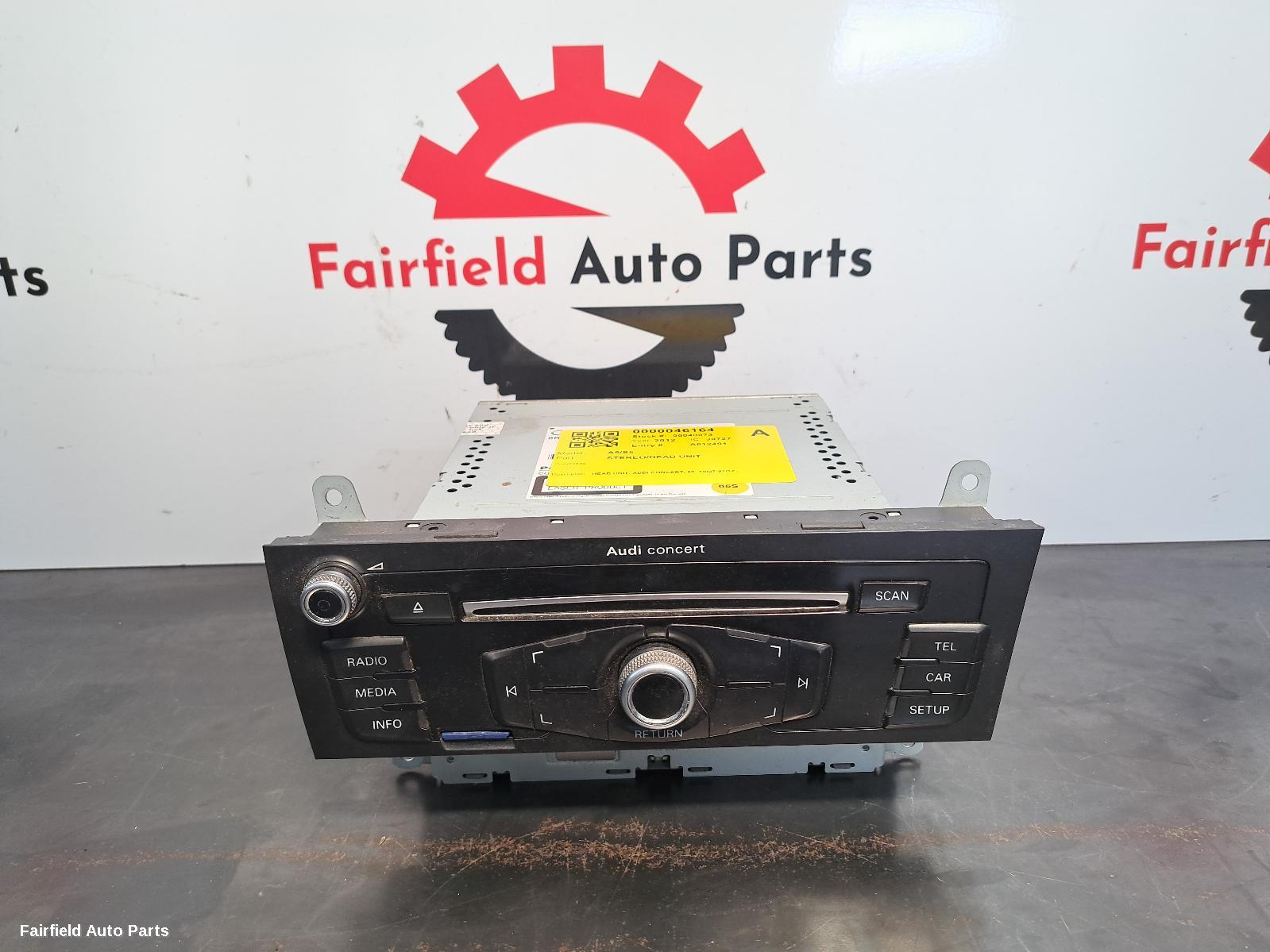 2007-2012 Audi A5 Radio Cd Dvd Sat Tv