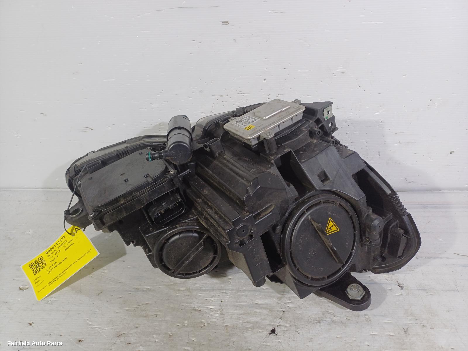 2011-2015 Mercedes C Class Left Headlamp