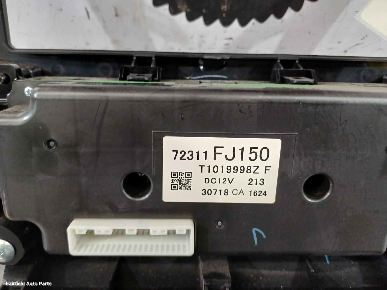 2011-2017 Subaru Xv Heater Ac Controls