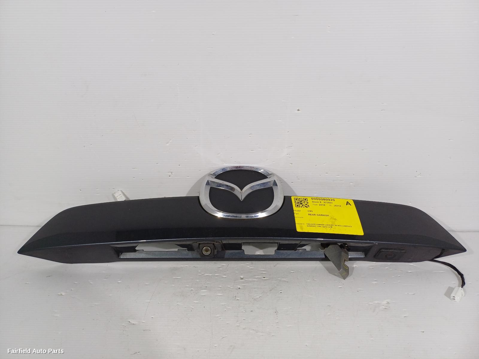 2012-2016 Mazda Cx5 Rear Garnish