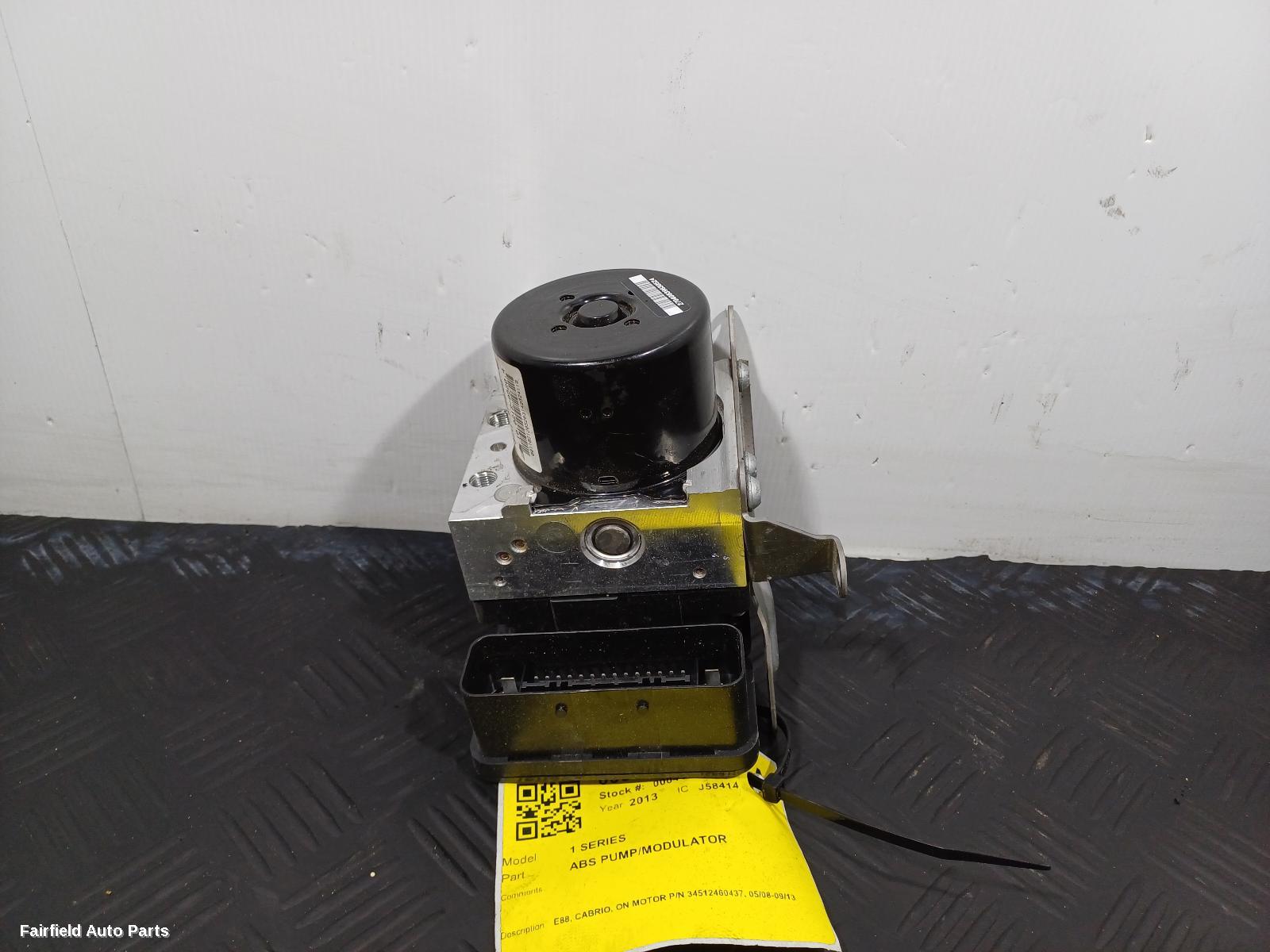 2008-2013 Bmw 1 Series Abs Pump Modulator