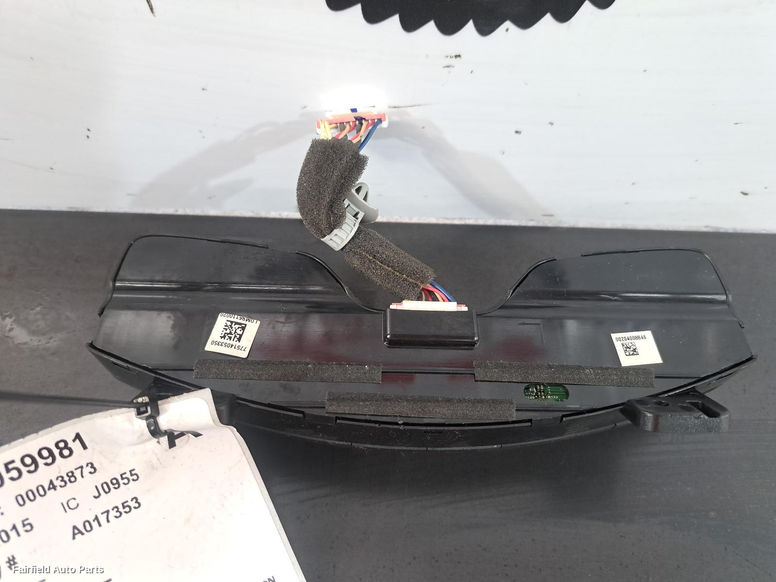 2015 Holden Commodore Radio Cd Dvd Sat Tv