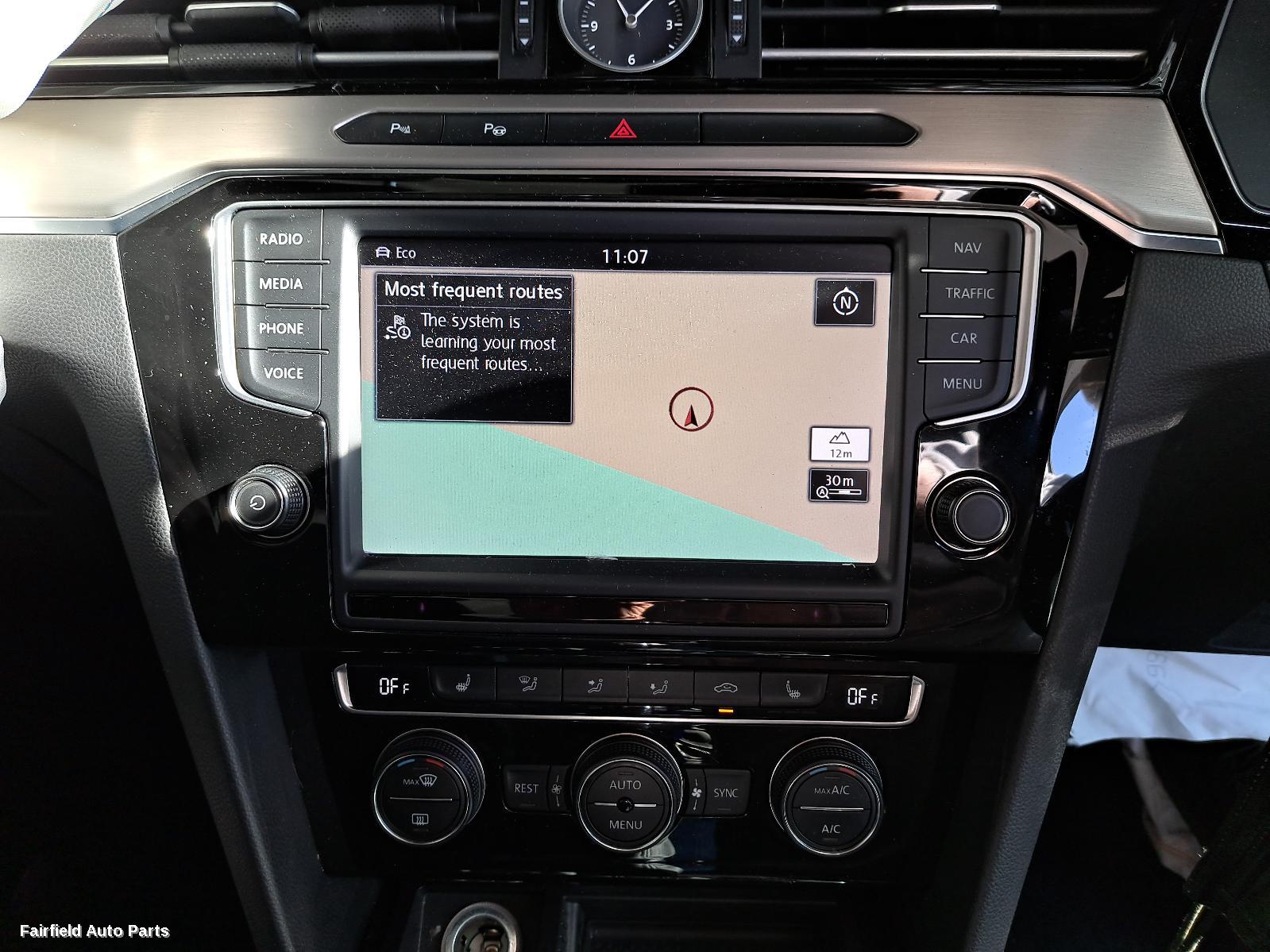 2015-2019 Volkswagen Passat Heater Ac Controls