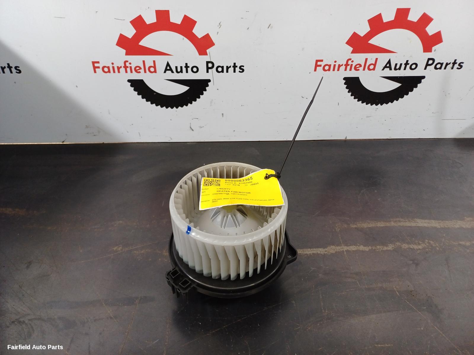 2014-2021 Subaru Liberty Heater Fan Motor