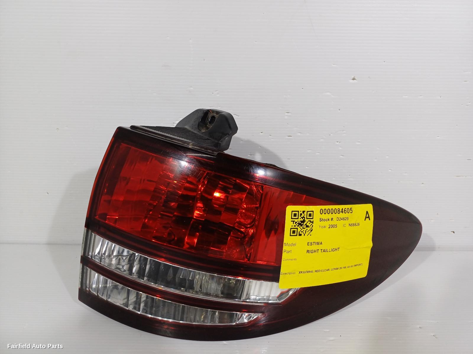 2003-2006 Toyota Estima Right Taillight
