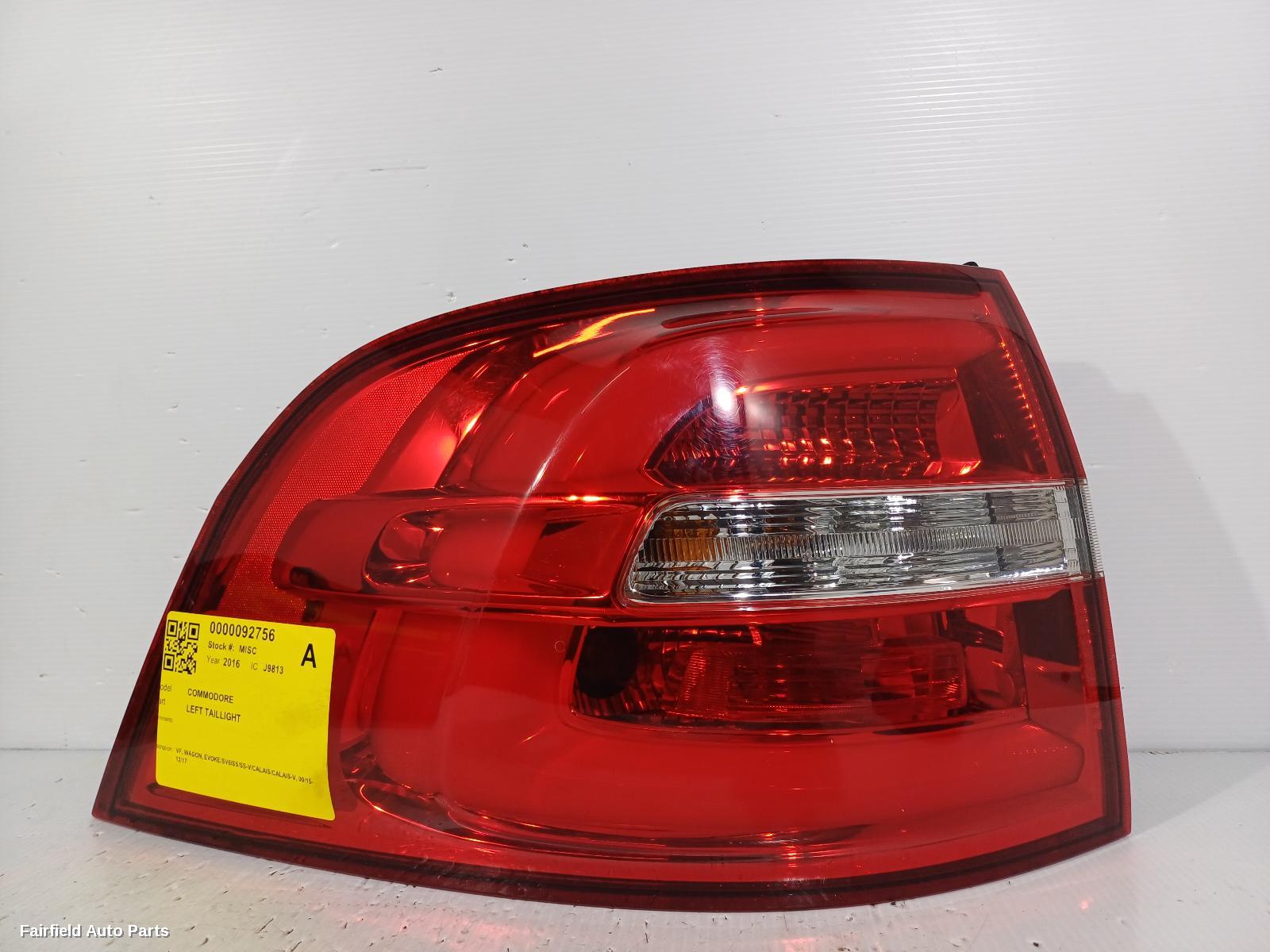 2016 Holden Commodore Left Taillight