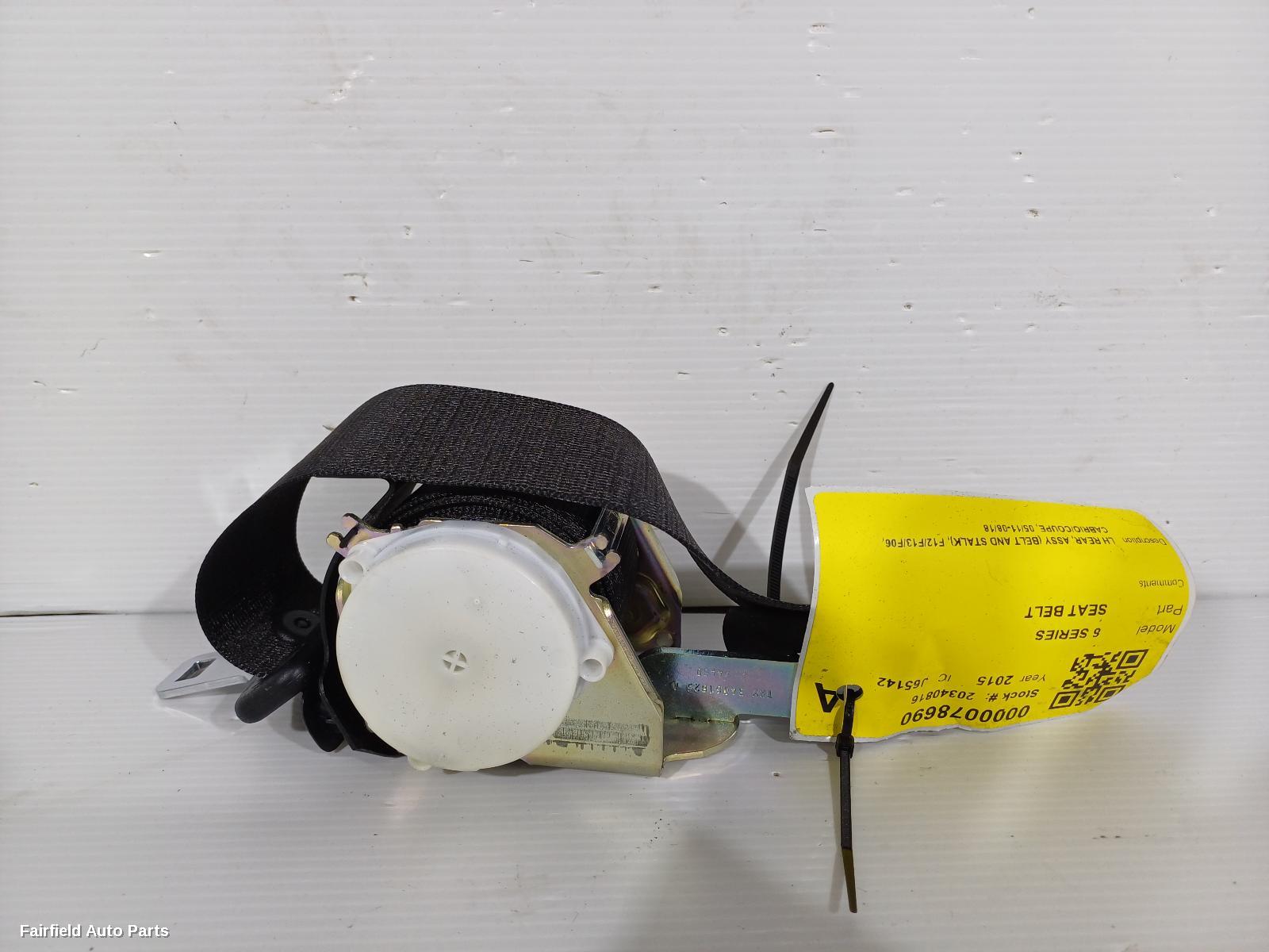 2011-2018 Bmw 6 Series Seatbelt Stalk