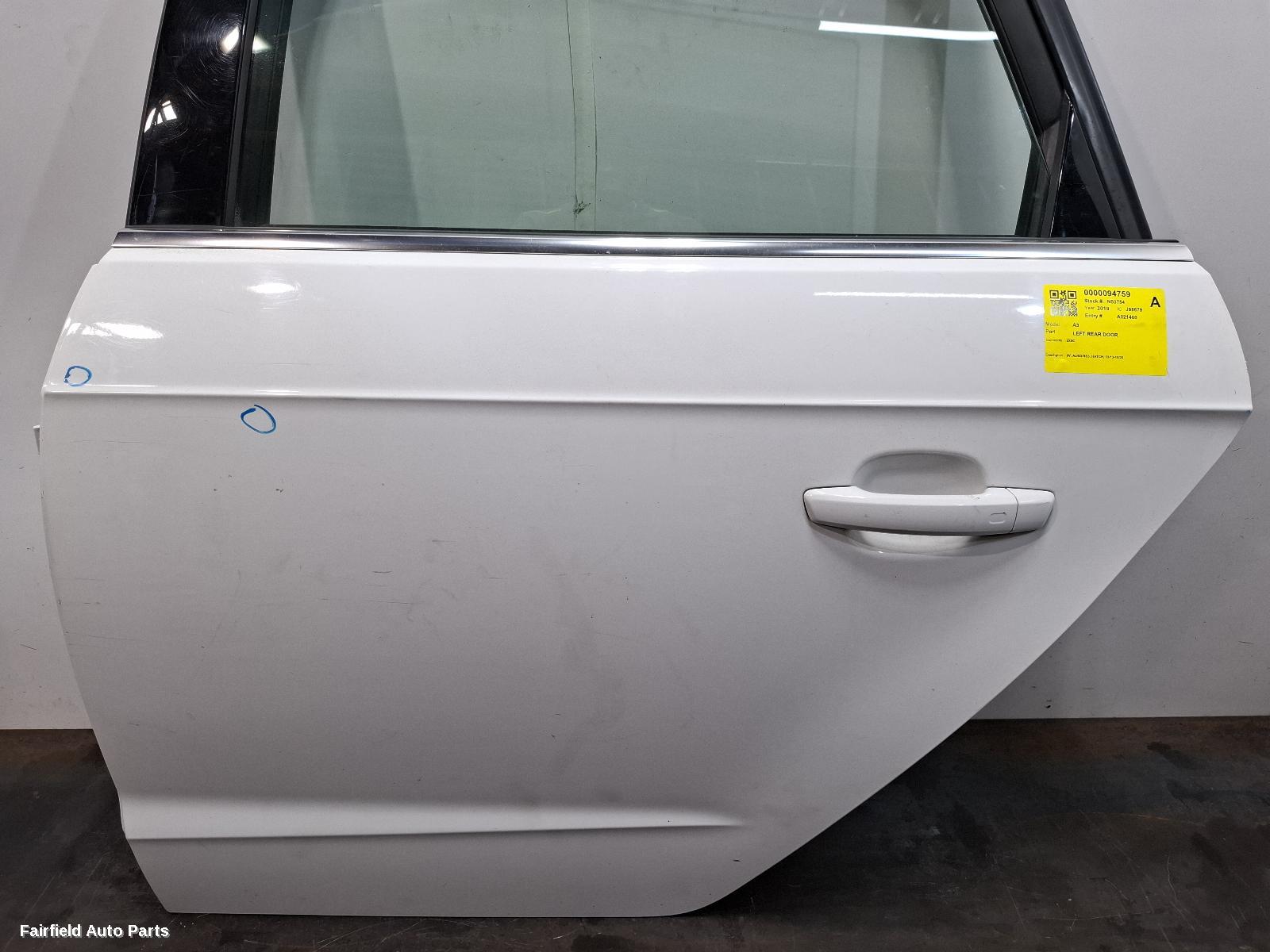 2013-2020 Audi A3 Left Rear Door Sliding
