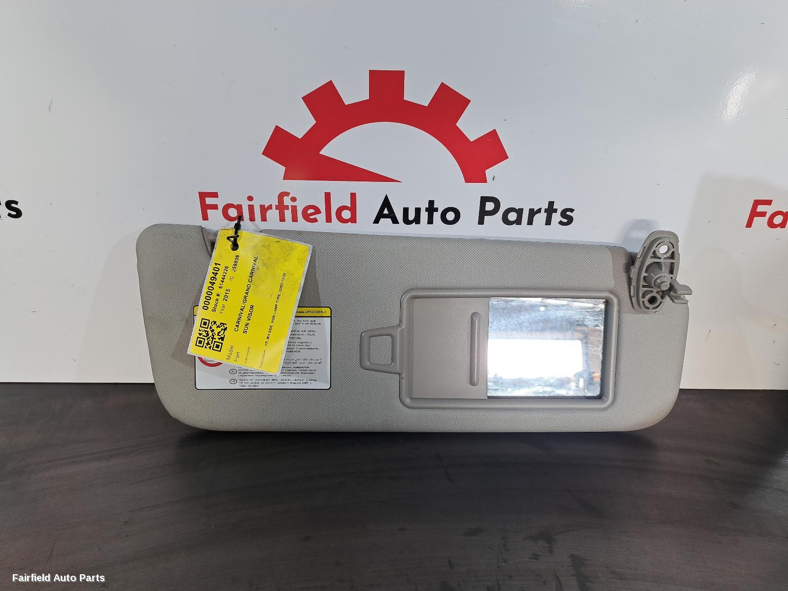 2015-2020 Kia Carnival/grand Carnival Sunvisor