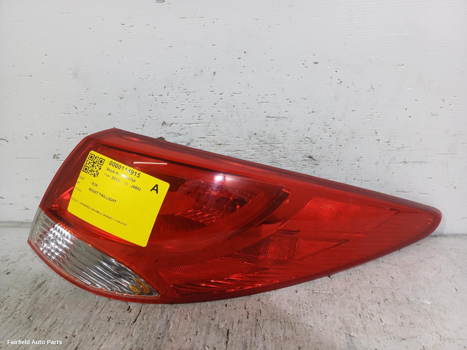 2009-2016 Hyundai Ix35 Right Taillight