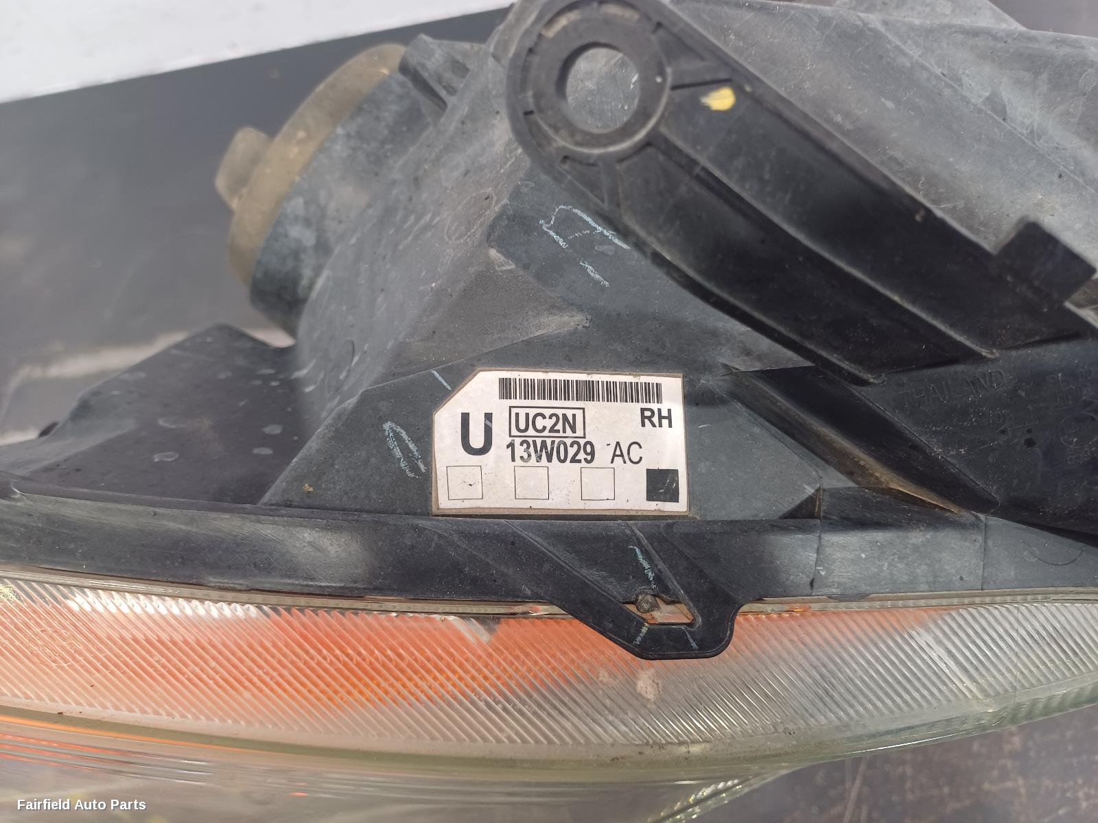 2015 Mazda Bt50 Right Headlamp