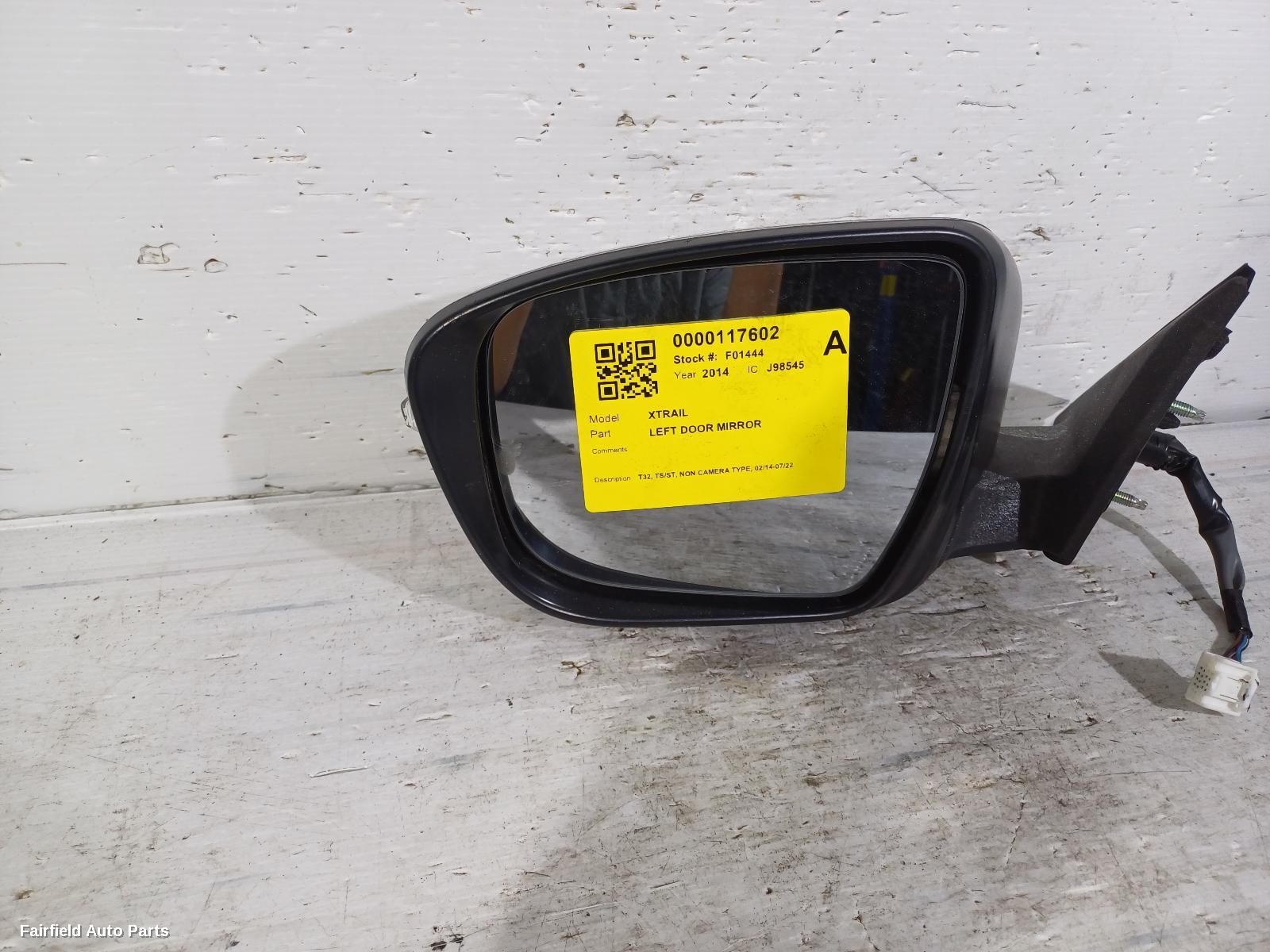 2014-2022 Nissan Xtrail Left Door Mirror
