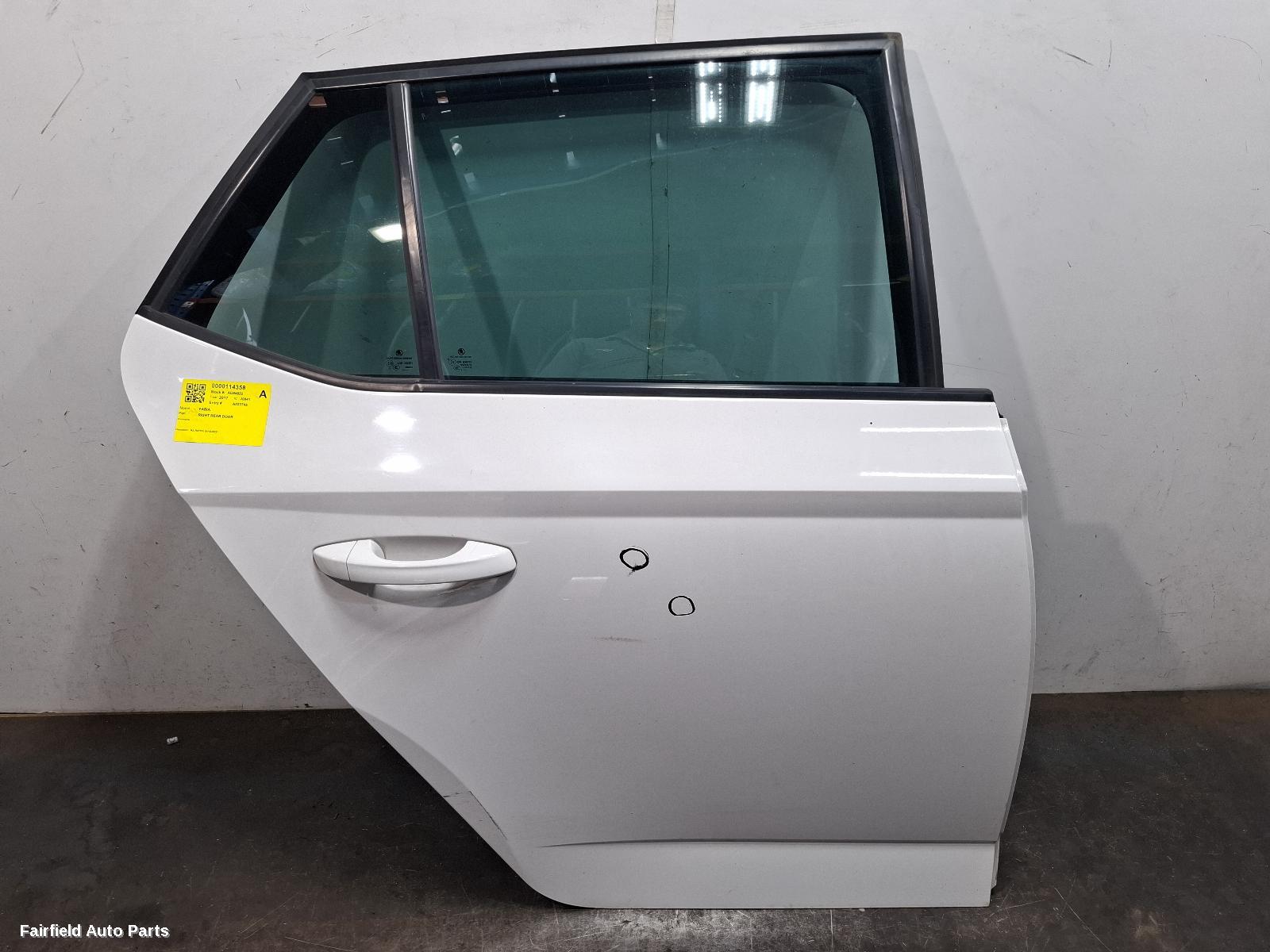 2015-2021 Skoda Fabia Right Rear Door Sliding