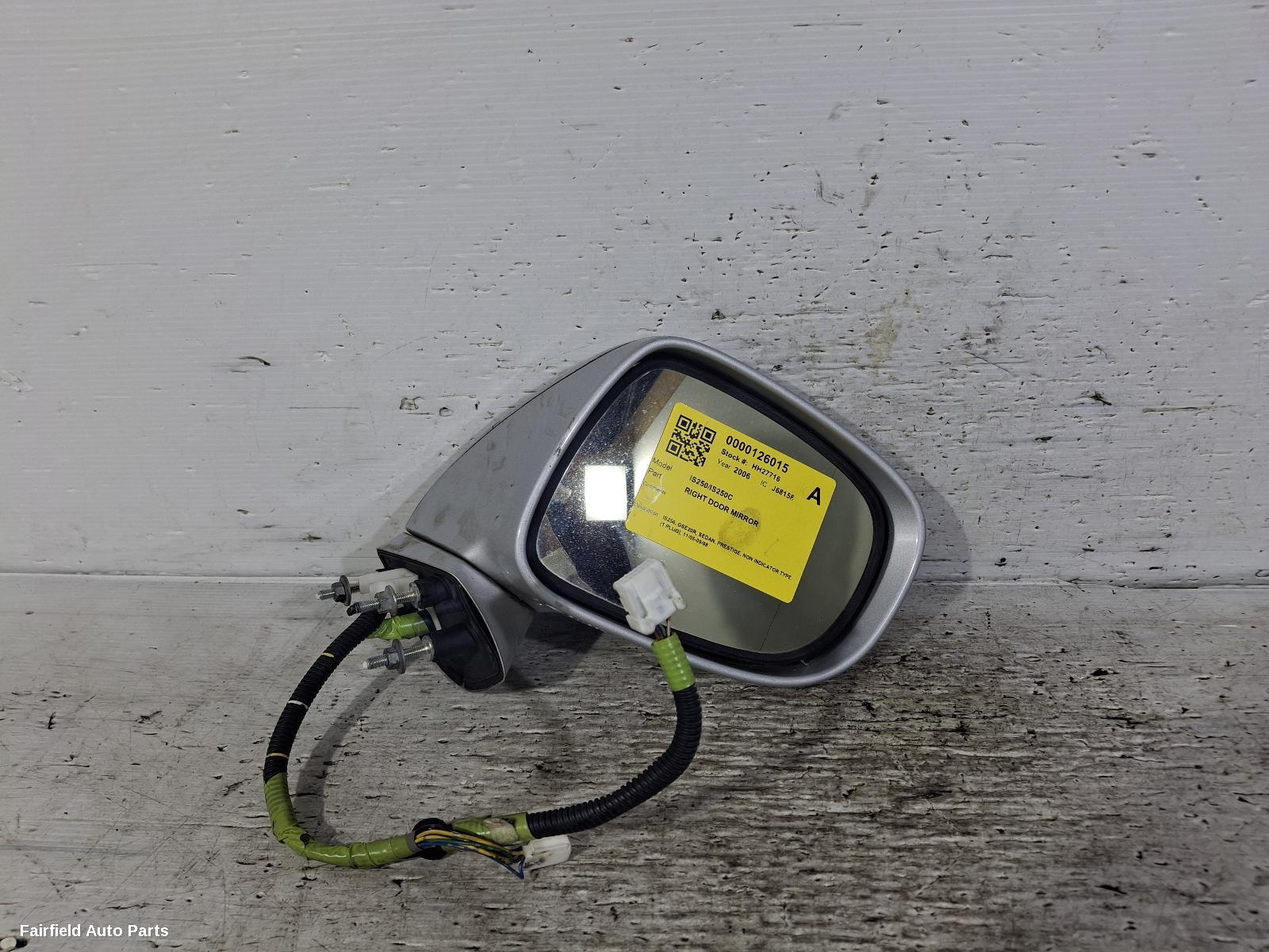 2005-2008 Lexus Is250/is250c Right Door Mirror