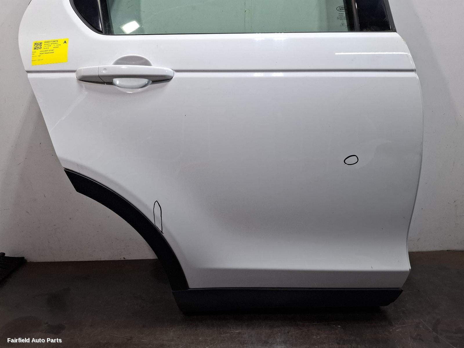 2015-2025 Land Rover Discovery Sport Right Rear Door Sliding